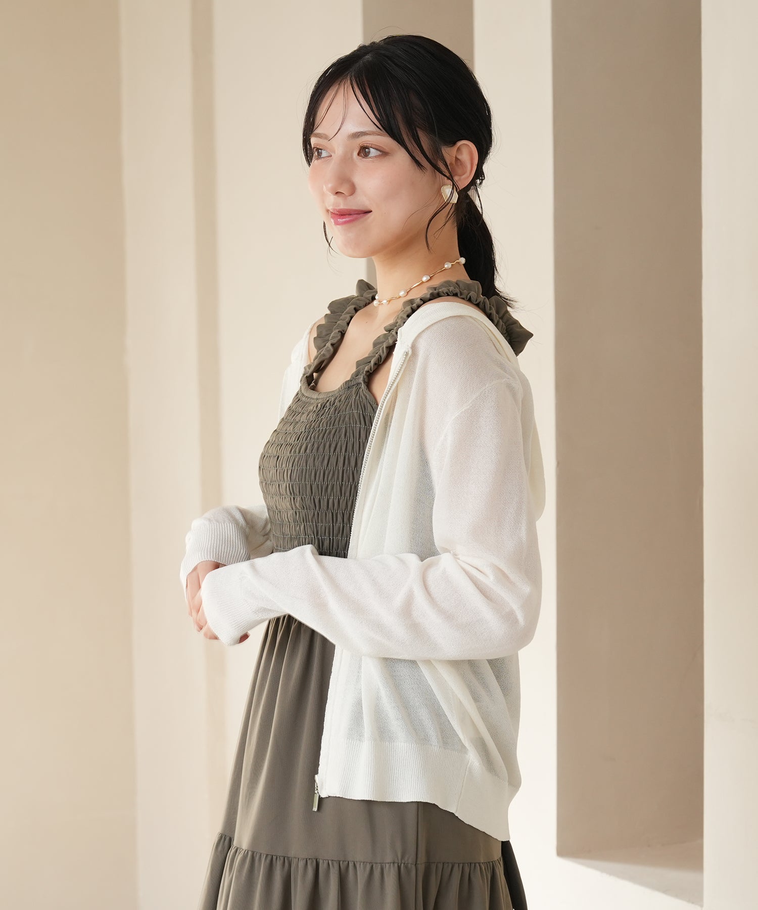 ホワイト model:164 着用サイズ:M