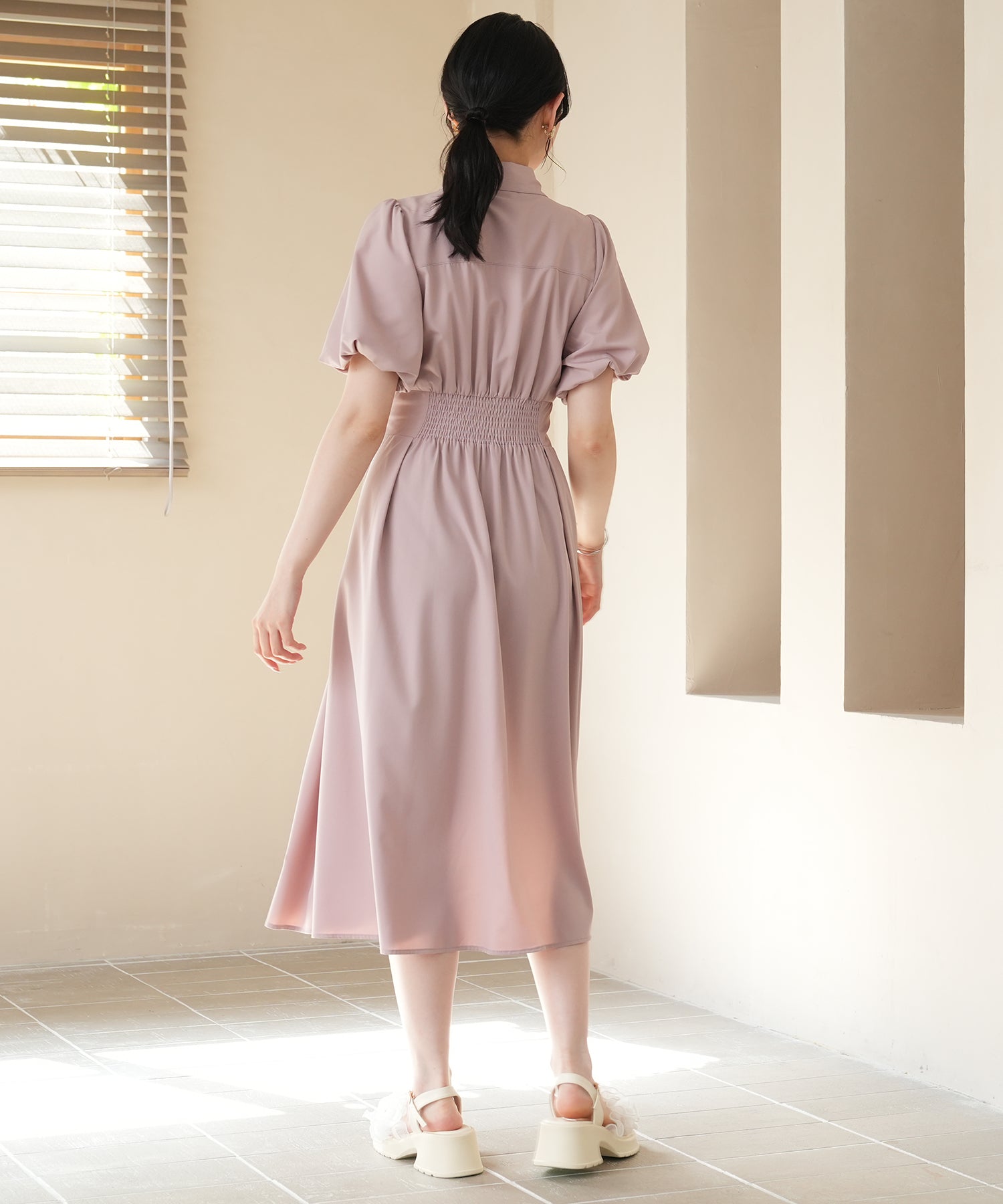 ピンクベージュ model:164 着用サイズ:M