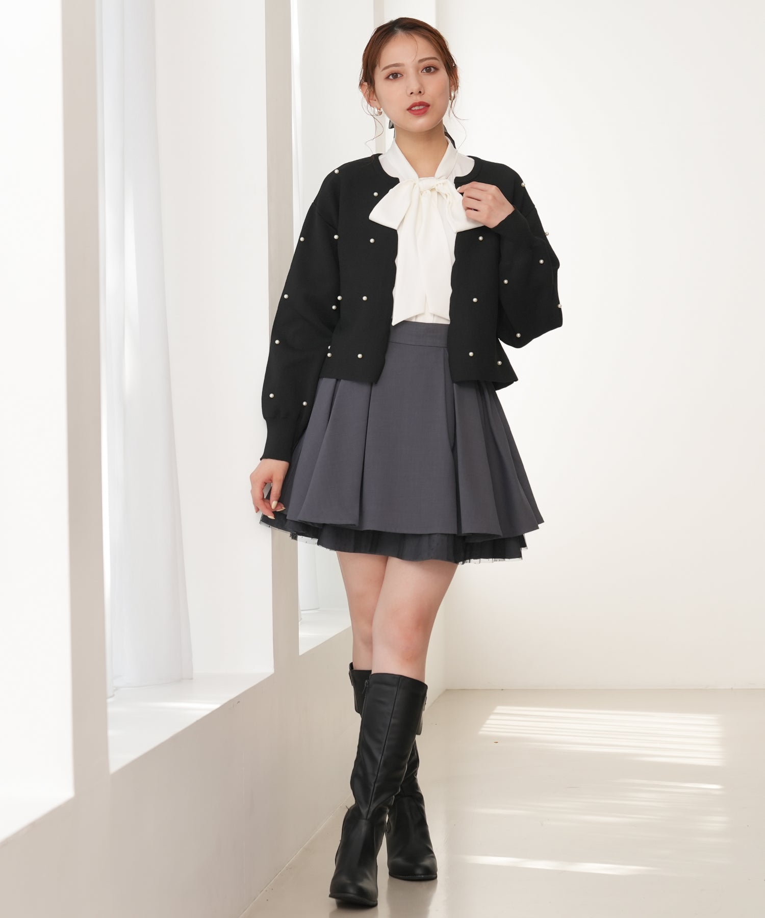 チャコール model:164cm 着用サイズ:M