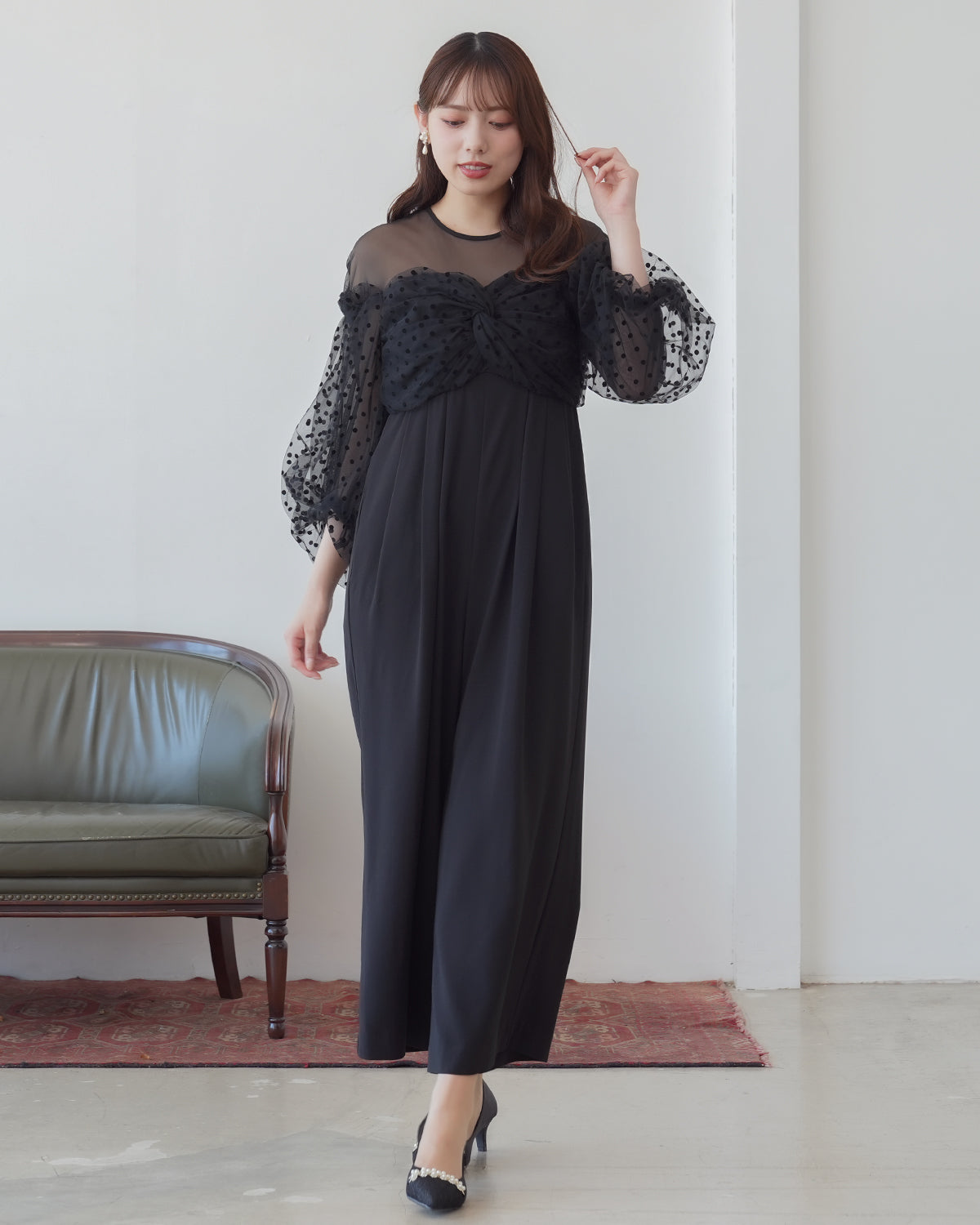 ブラック model:163 着用サイズ:M