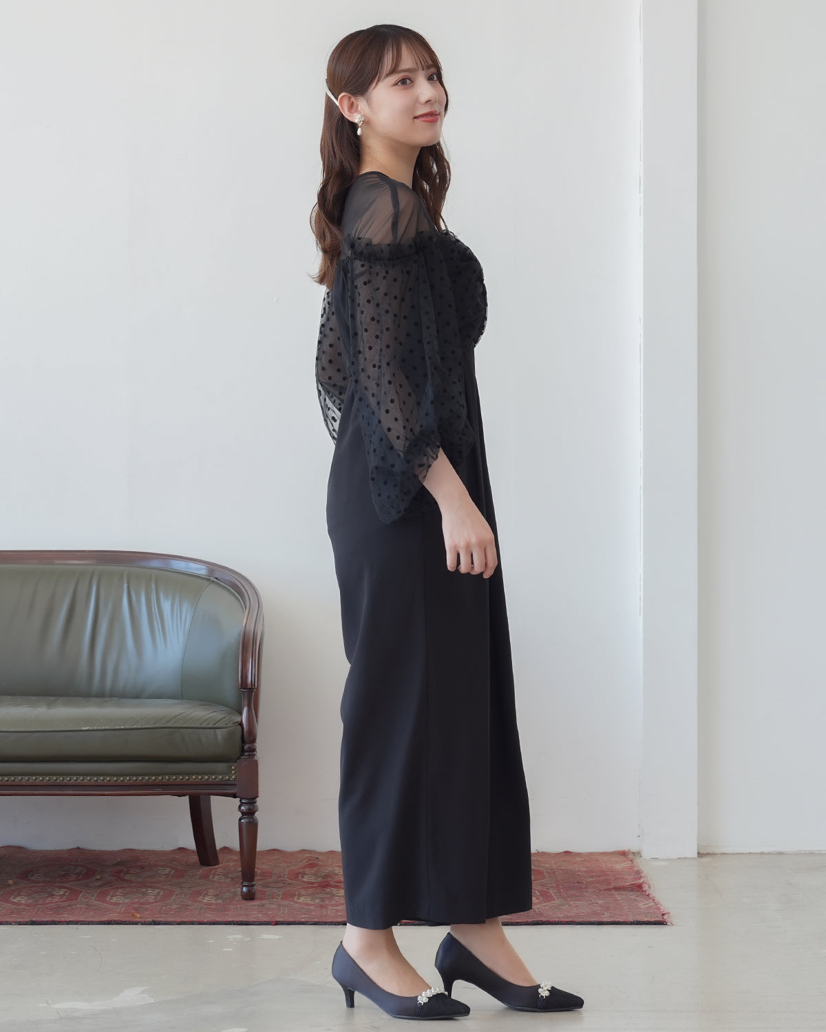 ブラック model:163 着用サイズ:M