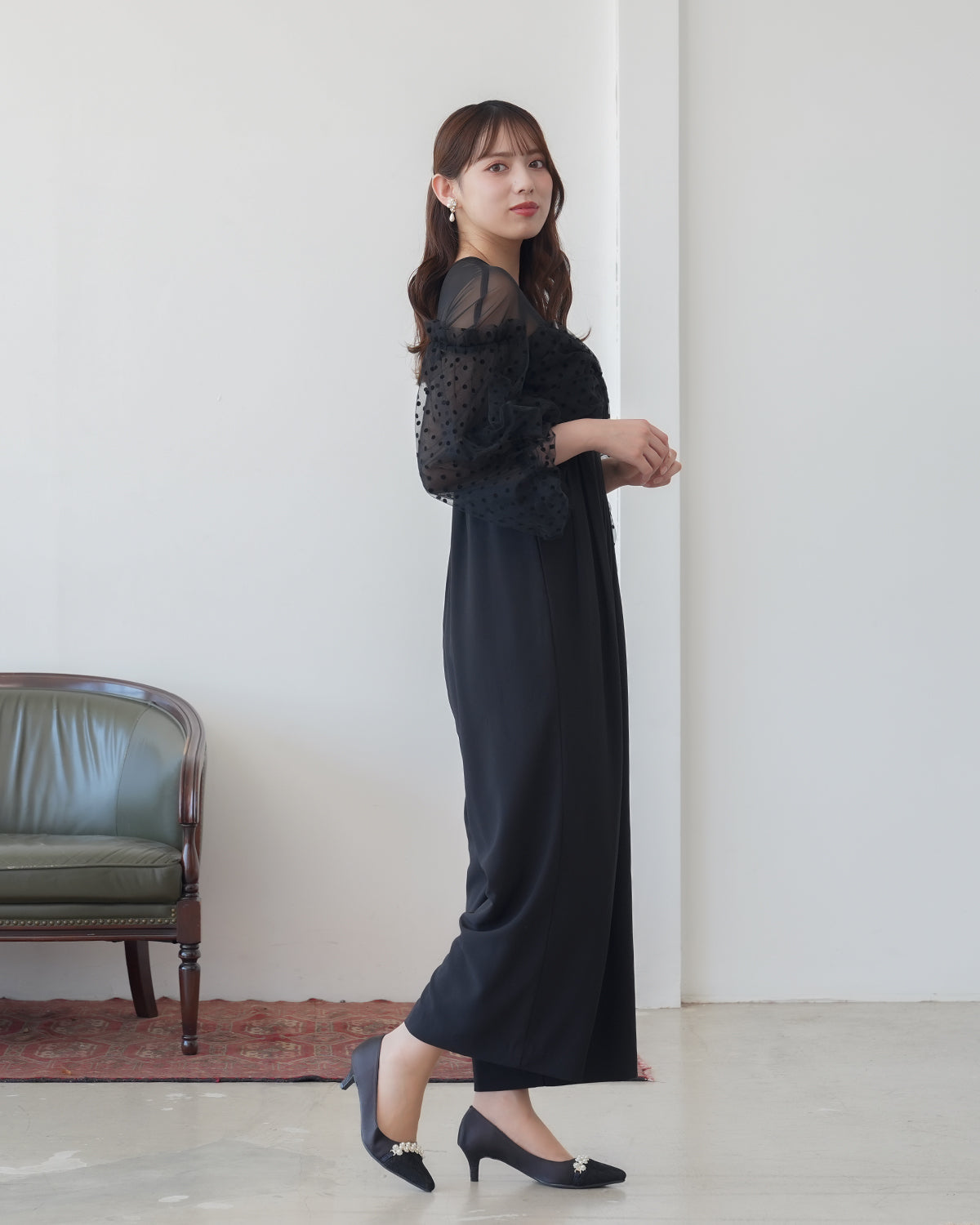 ブラック model:163 着用サイズ:M