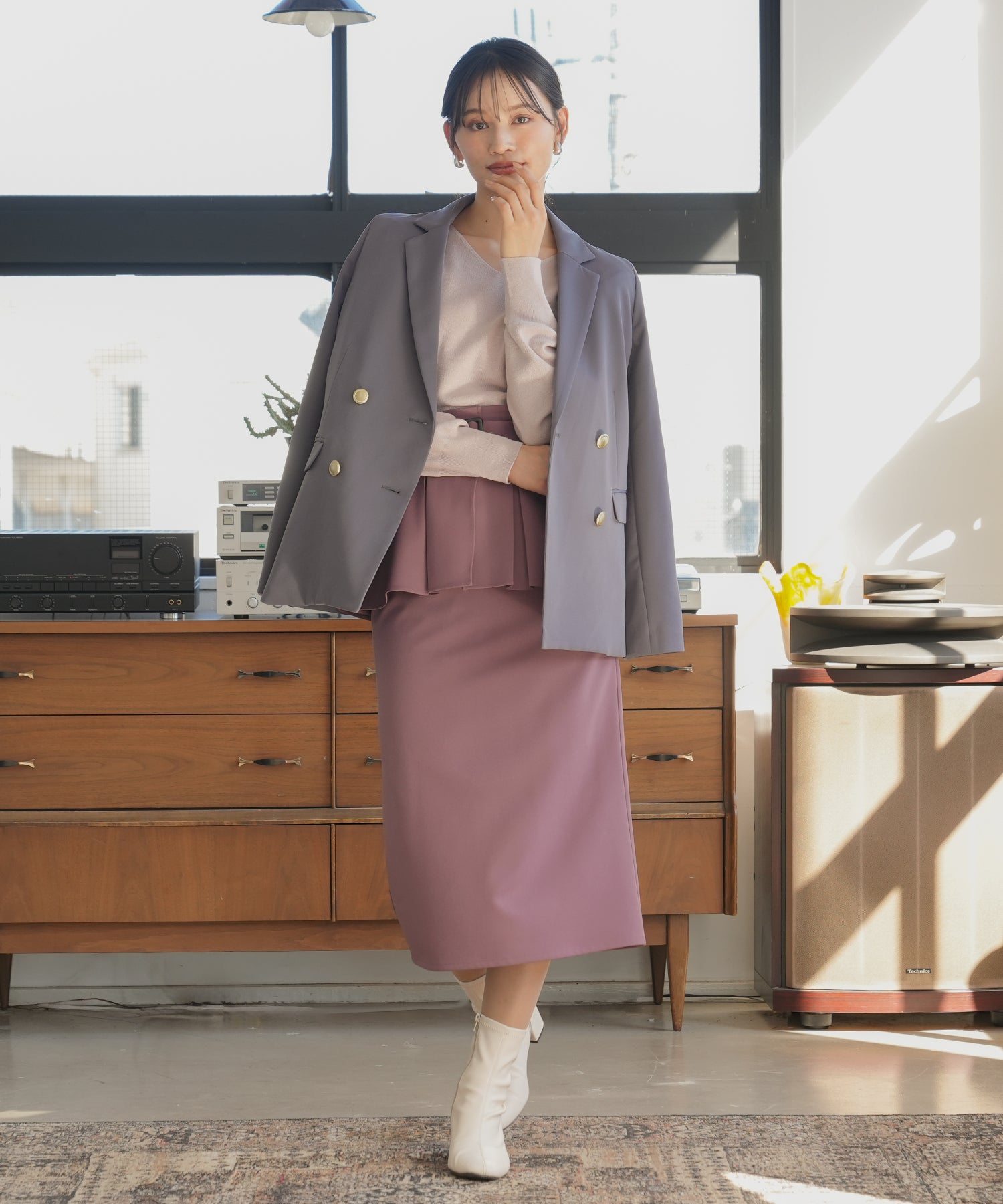 チャコール model:165 着用サイズ:M