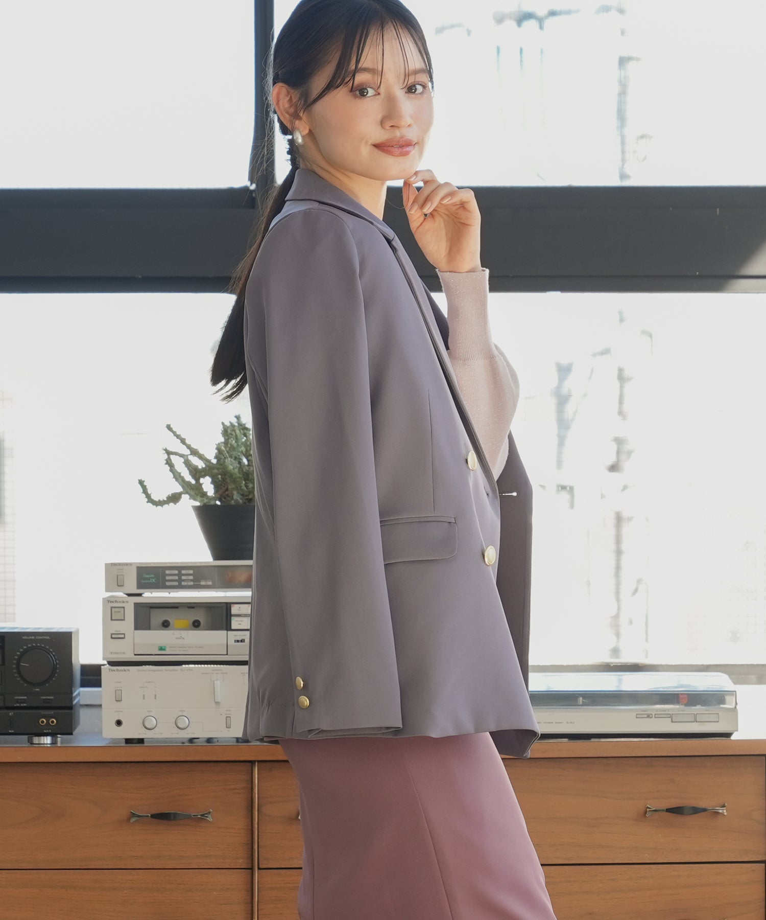 チャコール model:165 着用サイズ:M