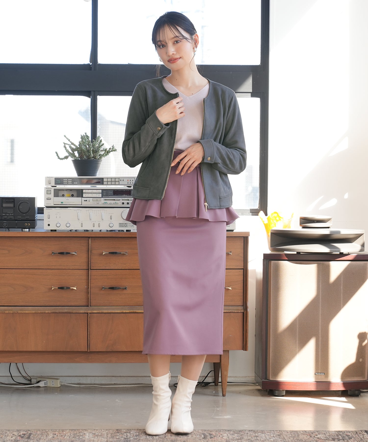 チャコール model:165cm 着用サイズ:M