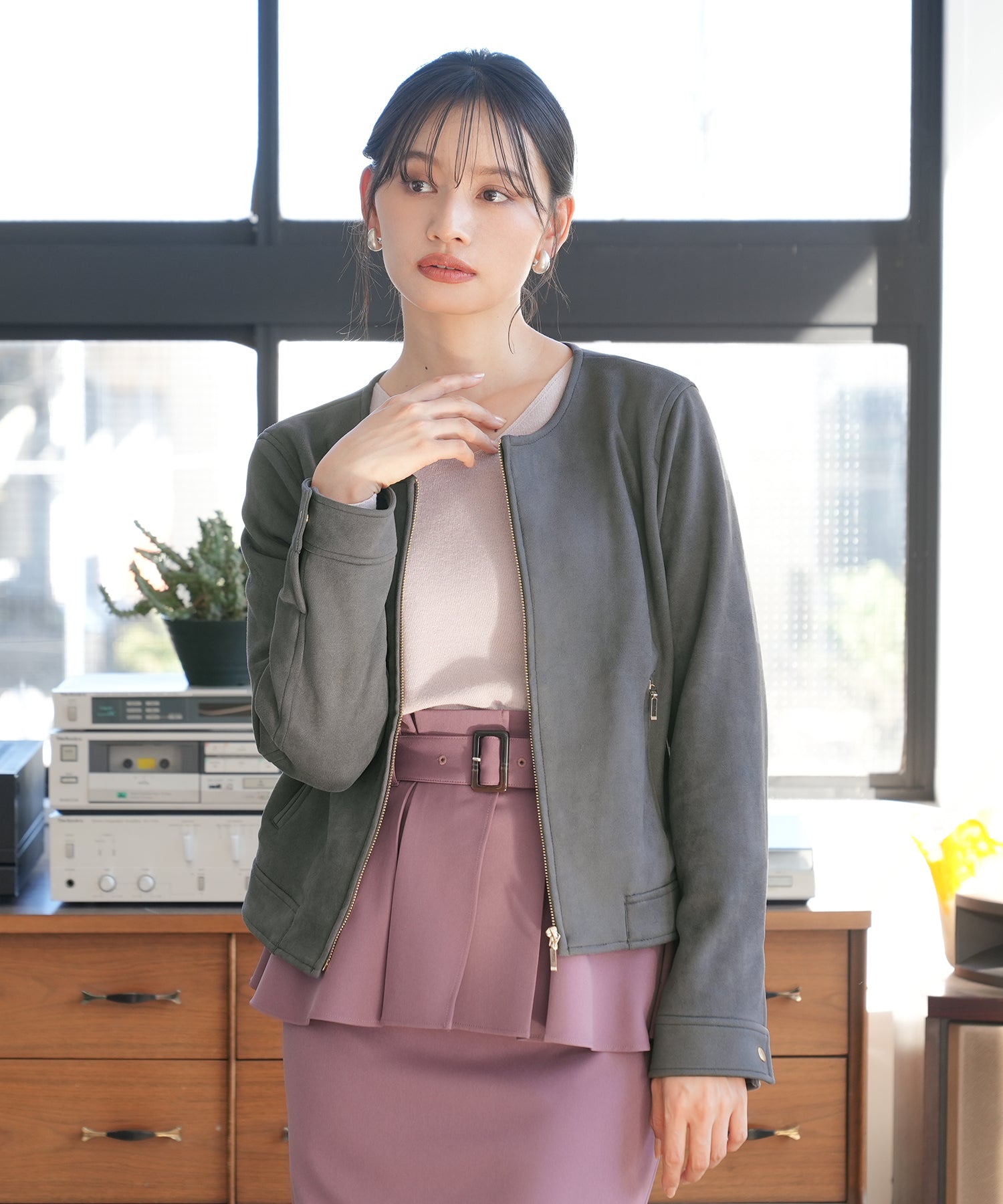 チャコール model:165cm 着用サイズ:M