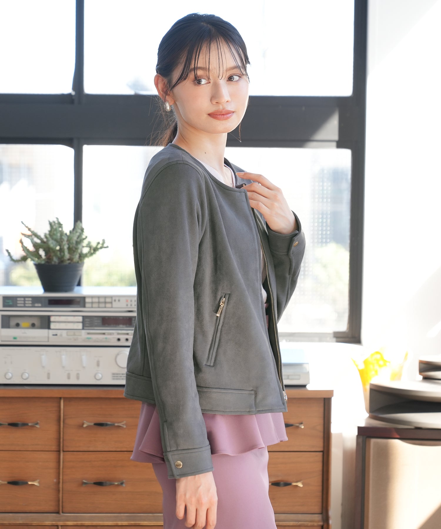 チャコール model:165cm 着用サイズ:M