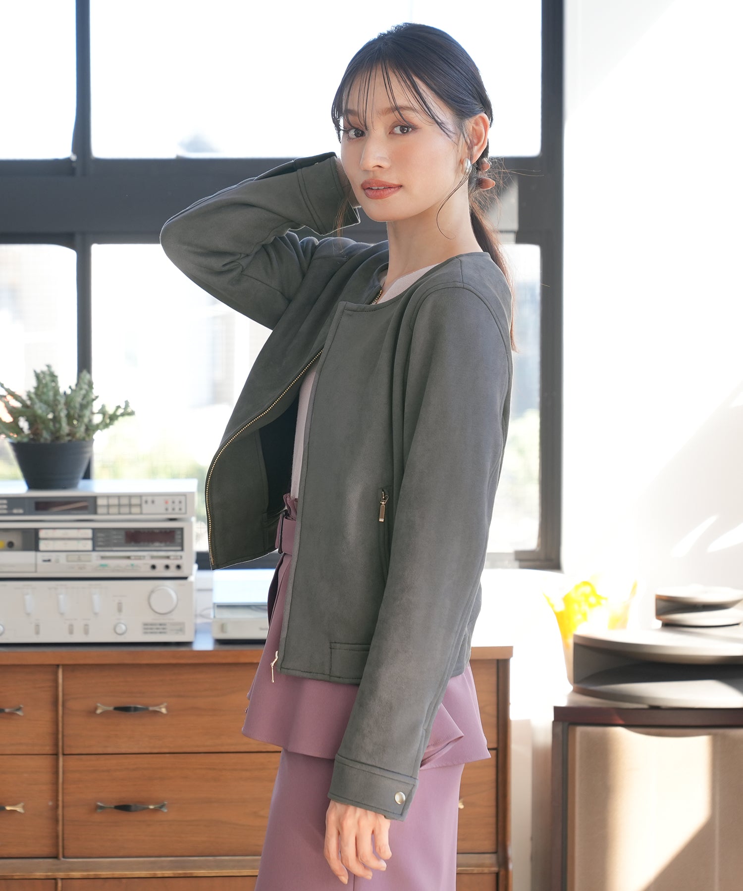 チャコール model:165cm 着用サイズ:M
