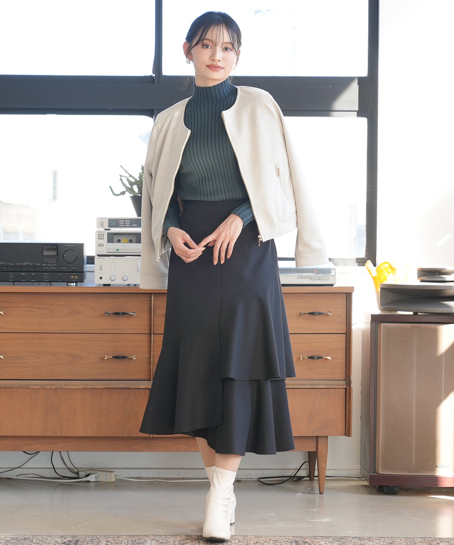 グレージュ model:165cm 着用サイズ:M