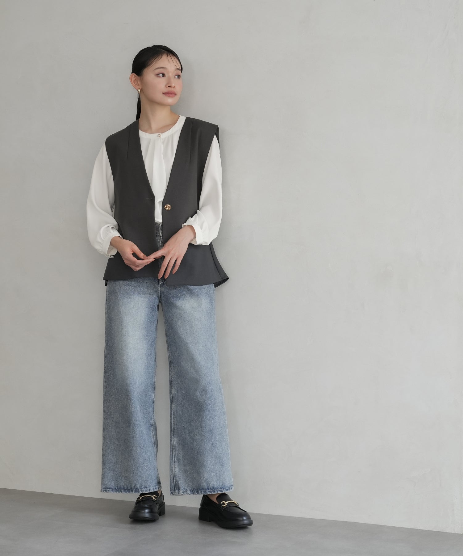 ホワイト model:165 着用サイズ:M