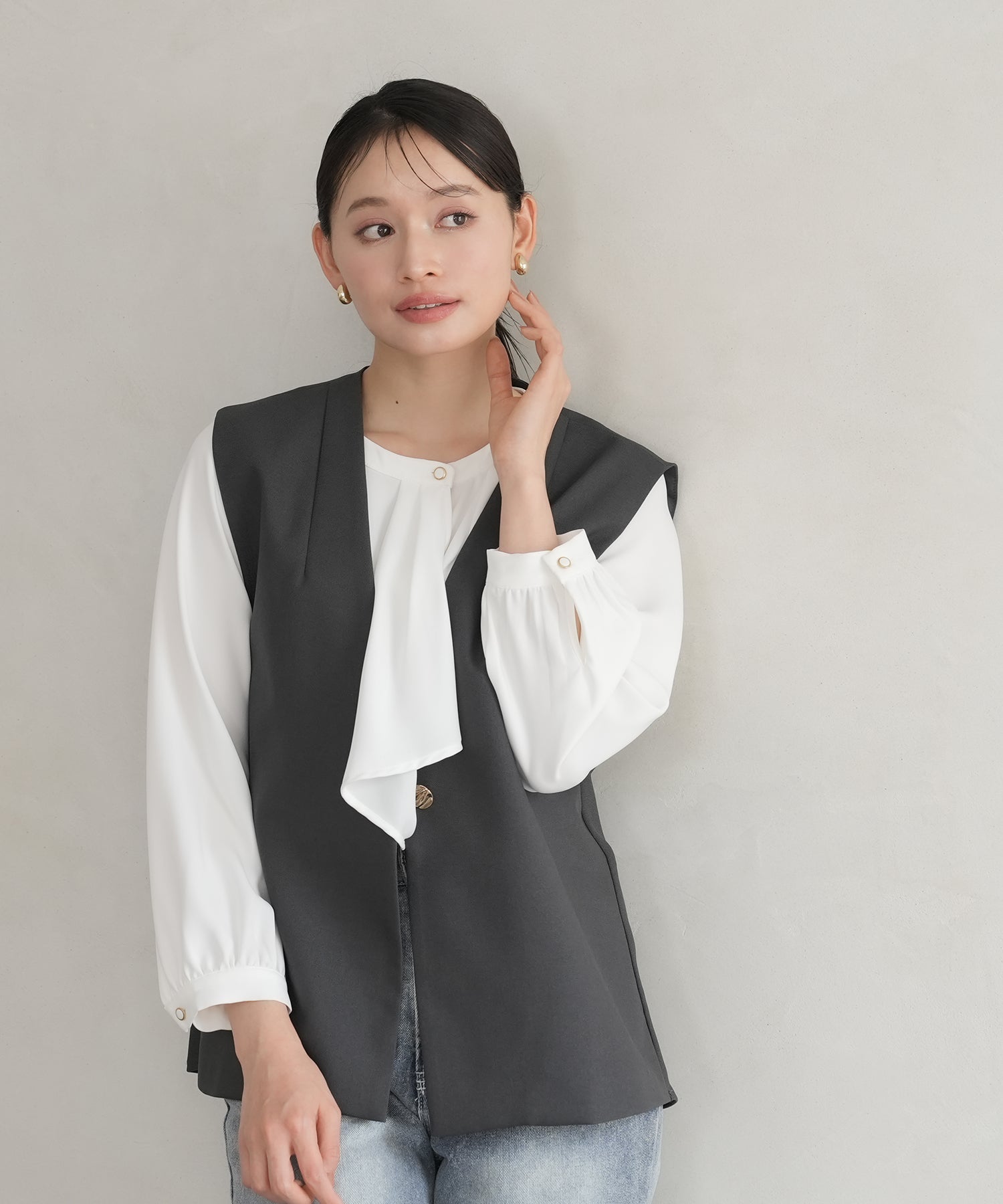 ホワイト model:165 着用サイズ:M