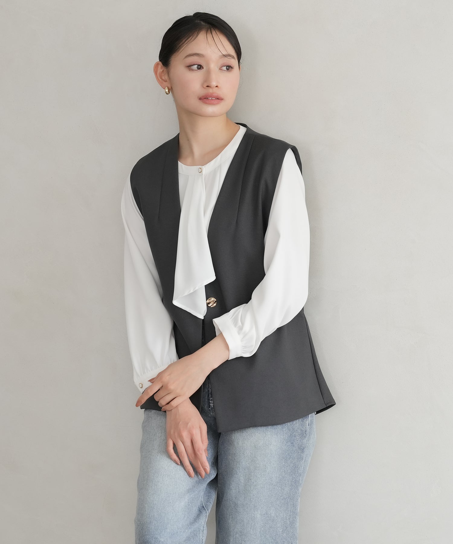 ホワイト model:165 着用サイズ:M