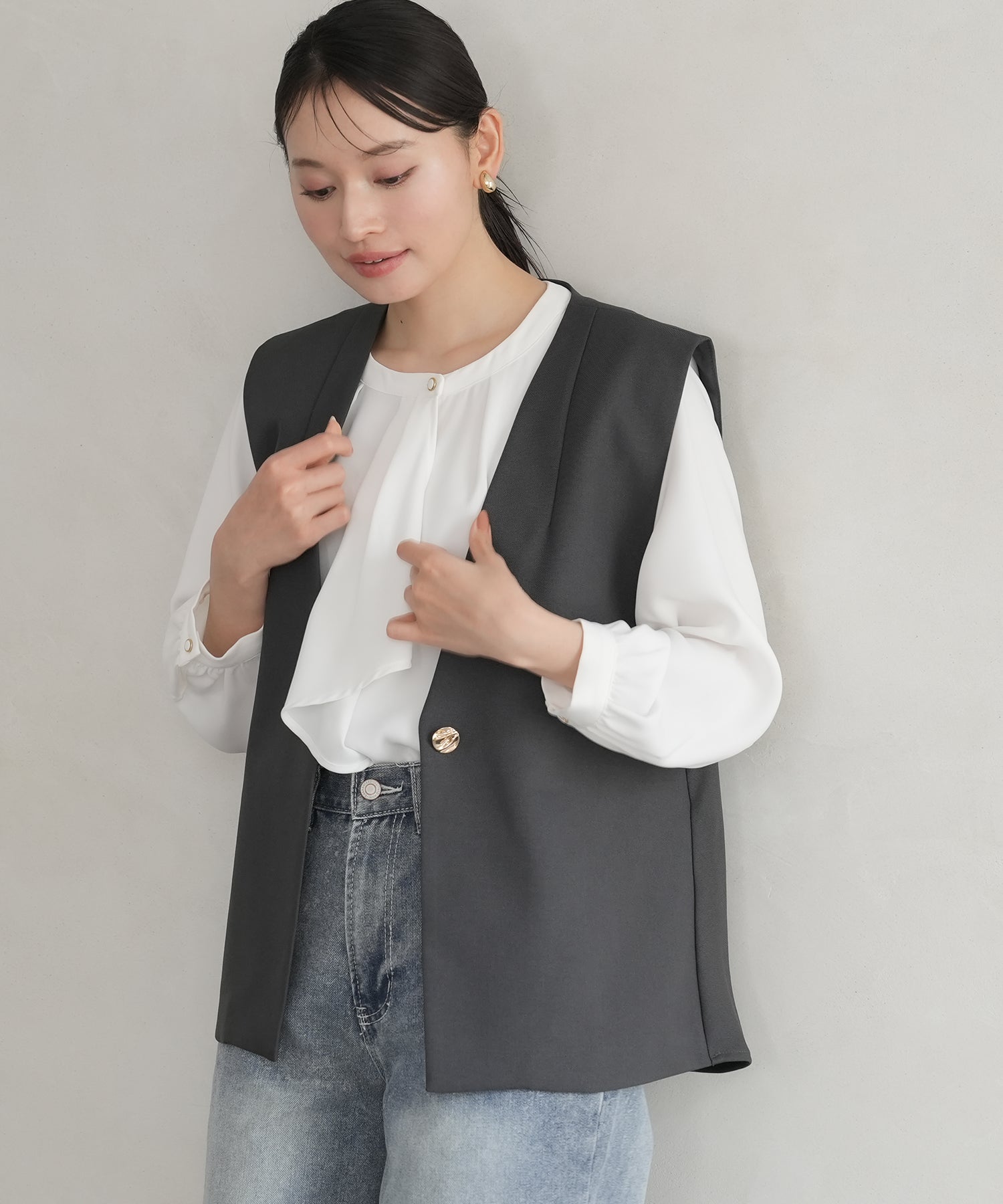 ホワイト model:165 着用サイズ:M