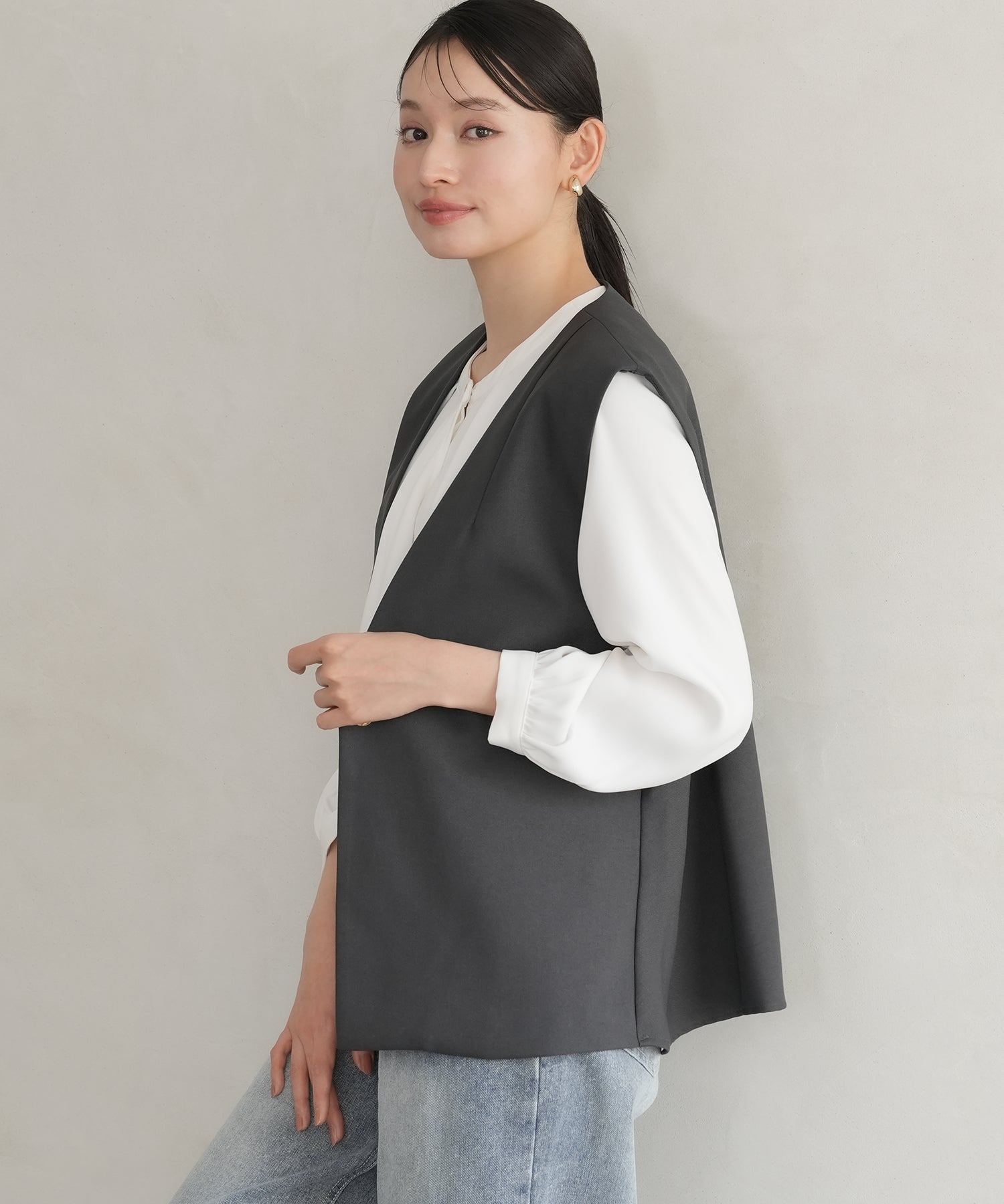 ホワイト model:165 着用サイズ:M