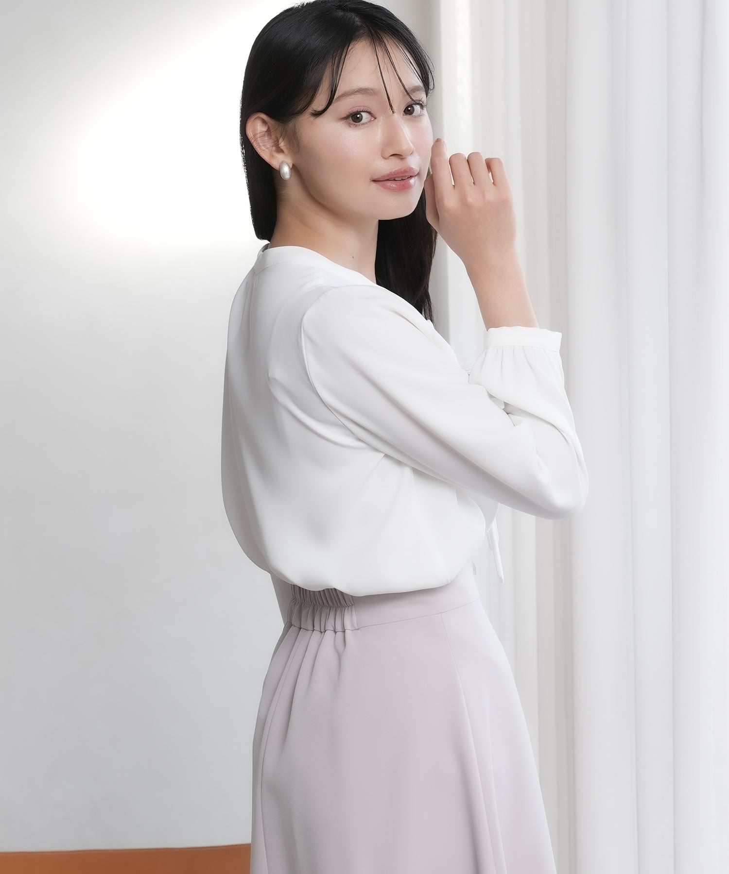 ホワイト model:165 着用サイズ:M