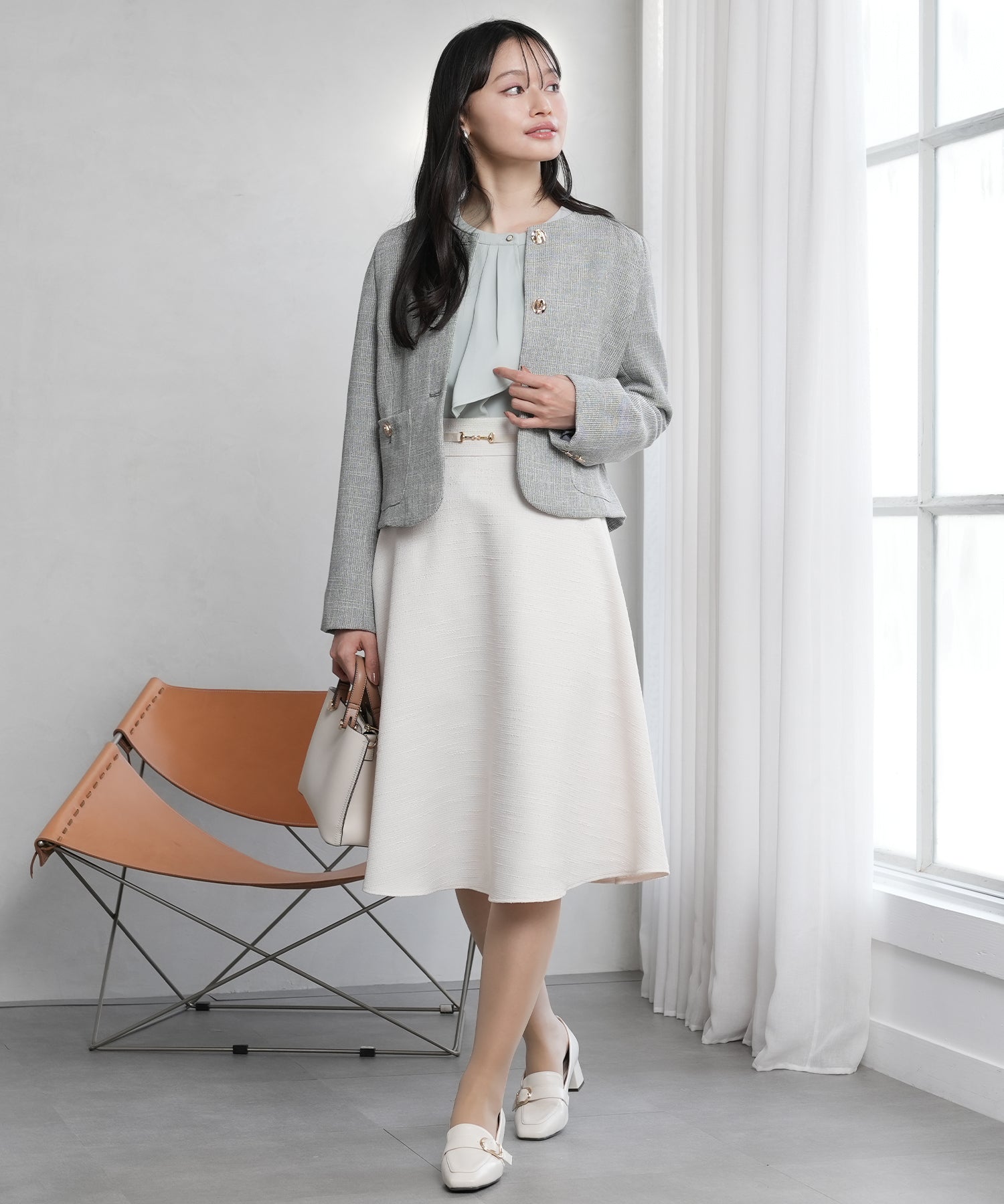 ライトグレー model:165 着用サイズ:M