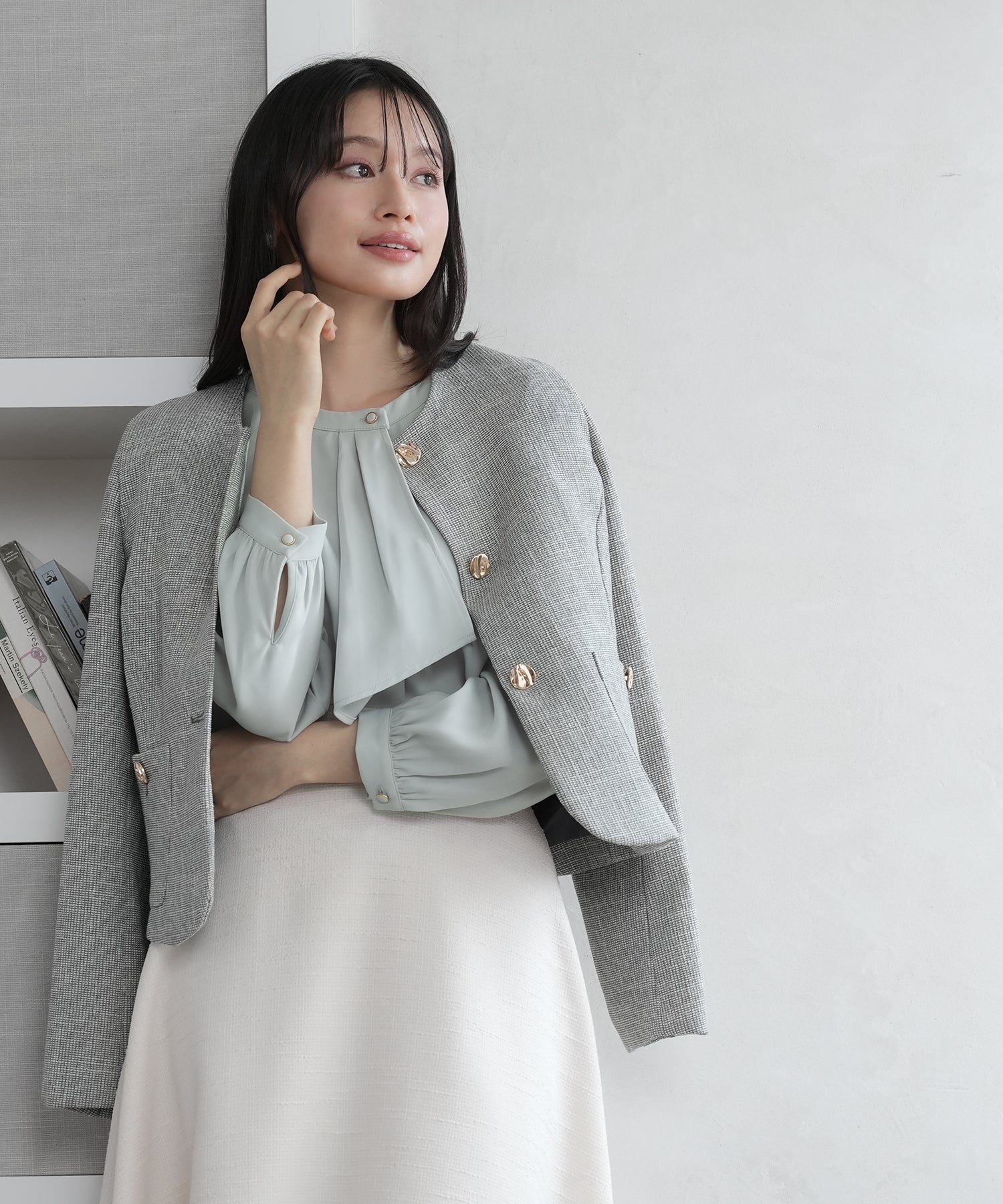 ライトグレー model:165 着用サイズ:M