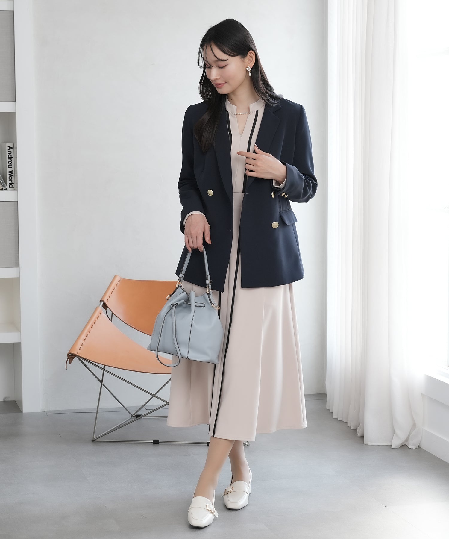 ネイビー model:165 着用サイズ:M