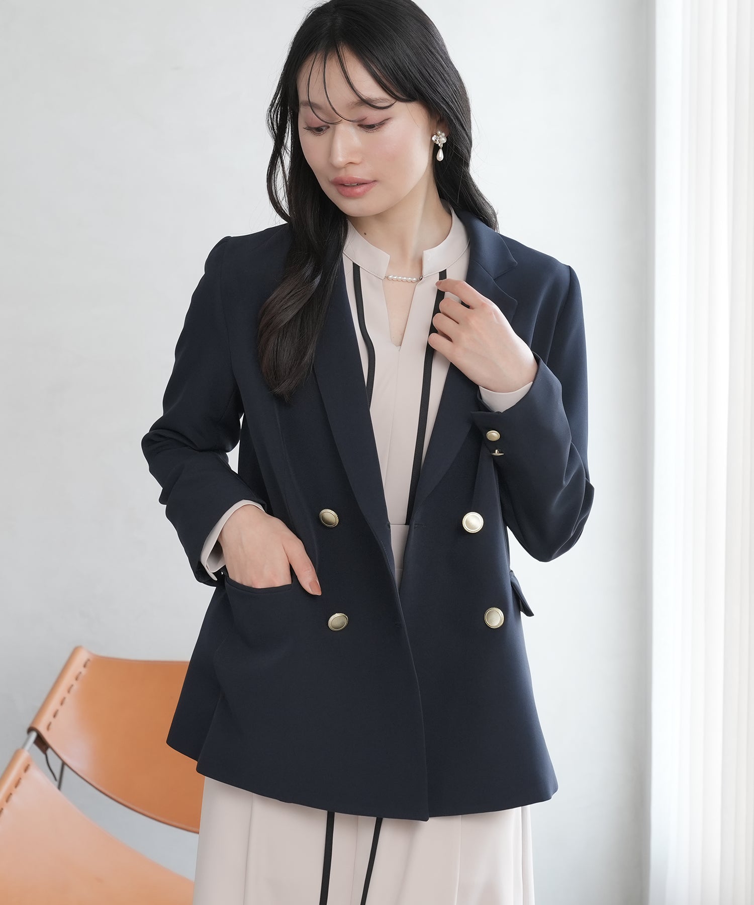 ネイビー model:165 着用サイズ:M