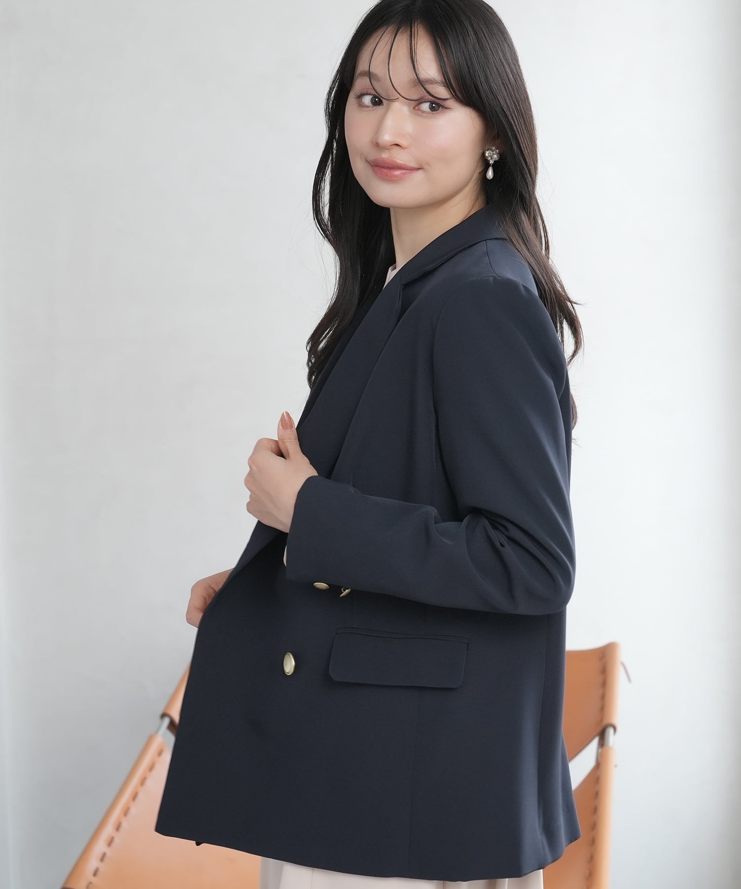 ネイビー model:165 着用サイズ:M