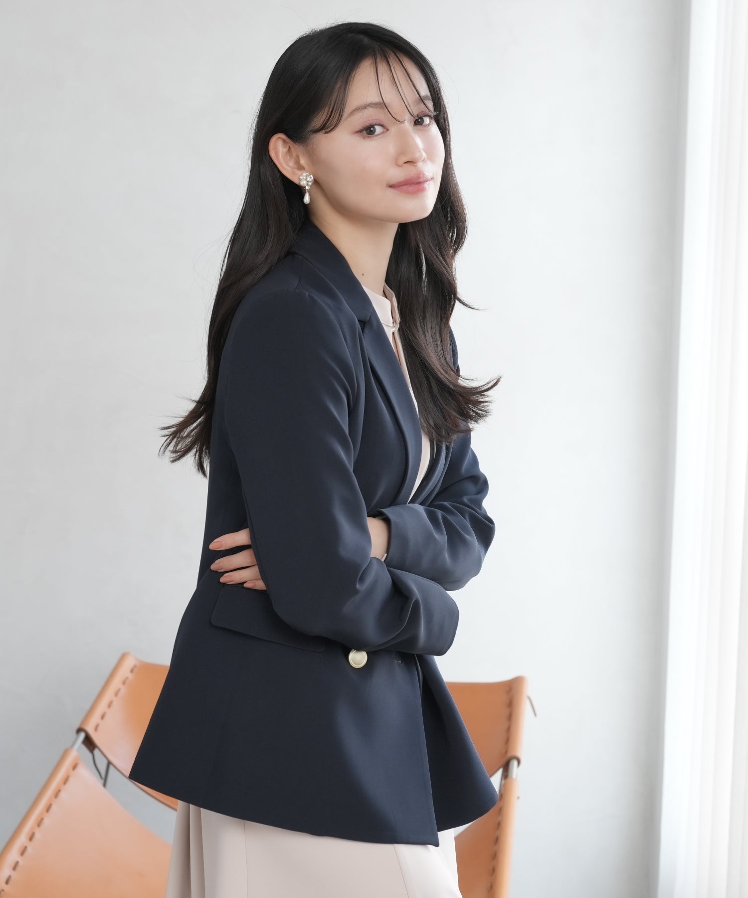 ネイビー model:165 着用サイズ:M