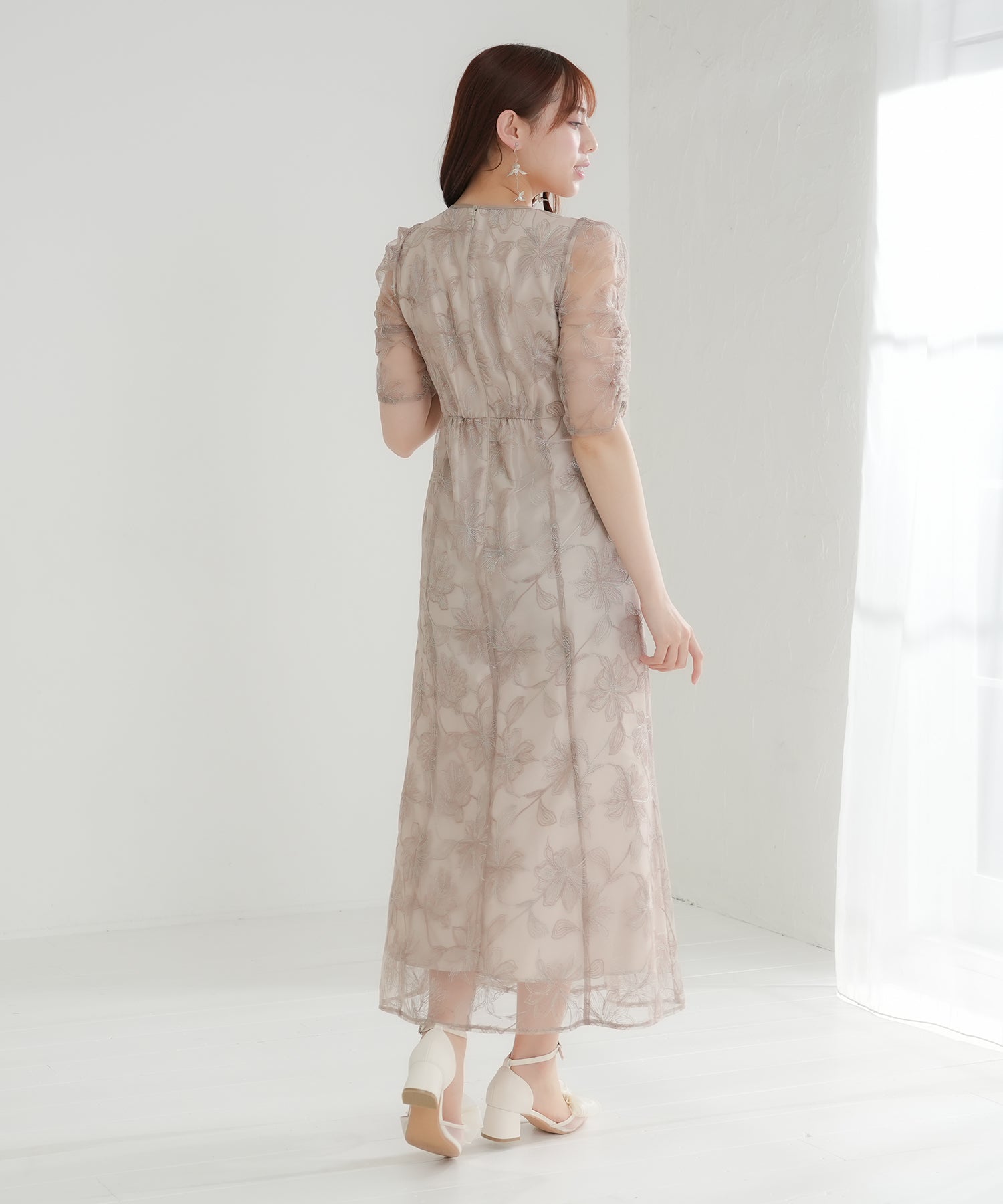 ベージュ model:164 着用サイズ:M
