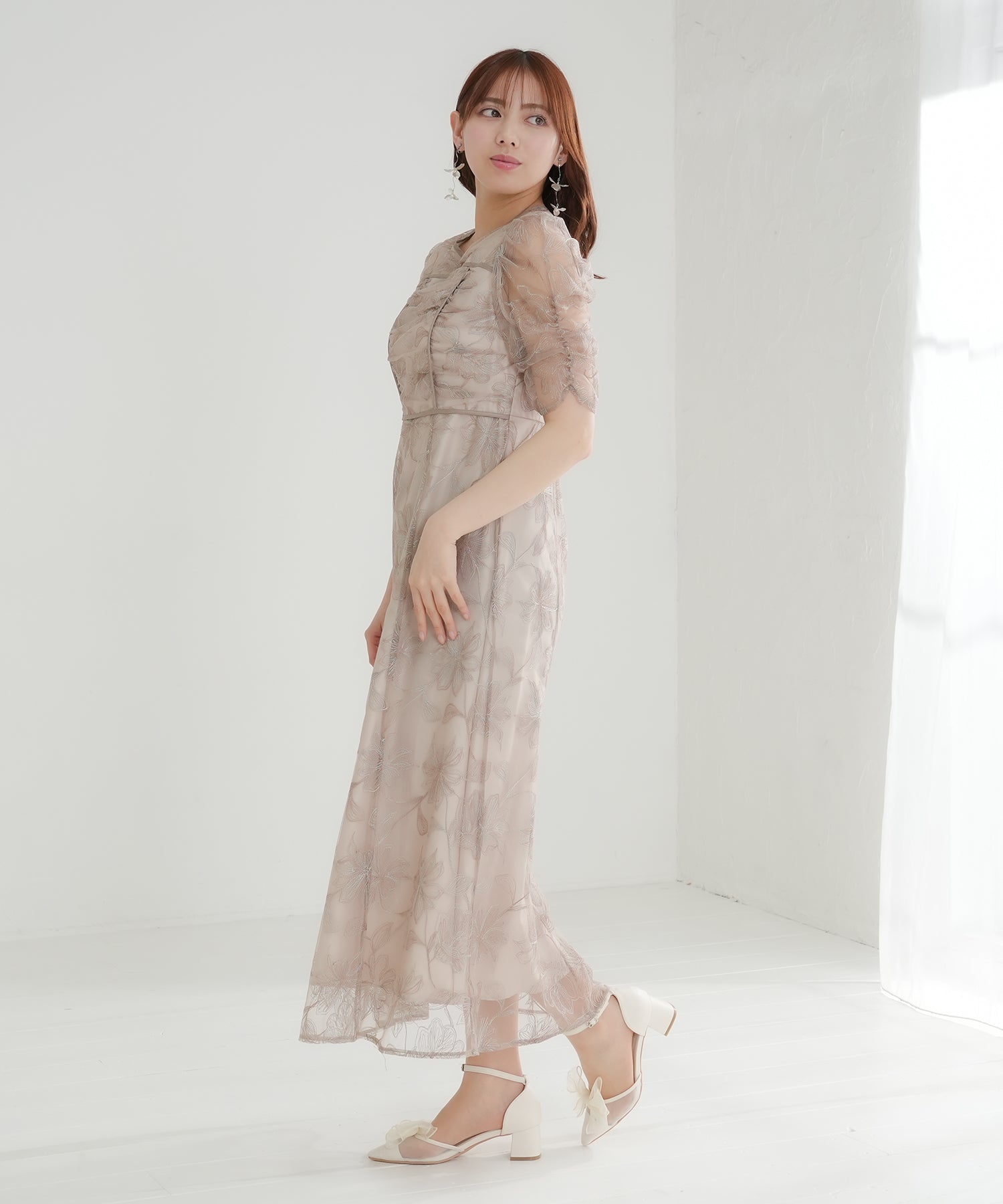 ベージュ model:164 着用サイズ:M