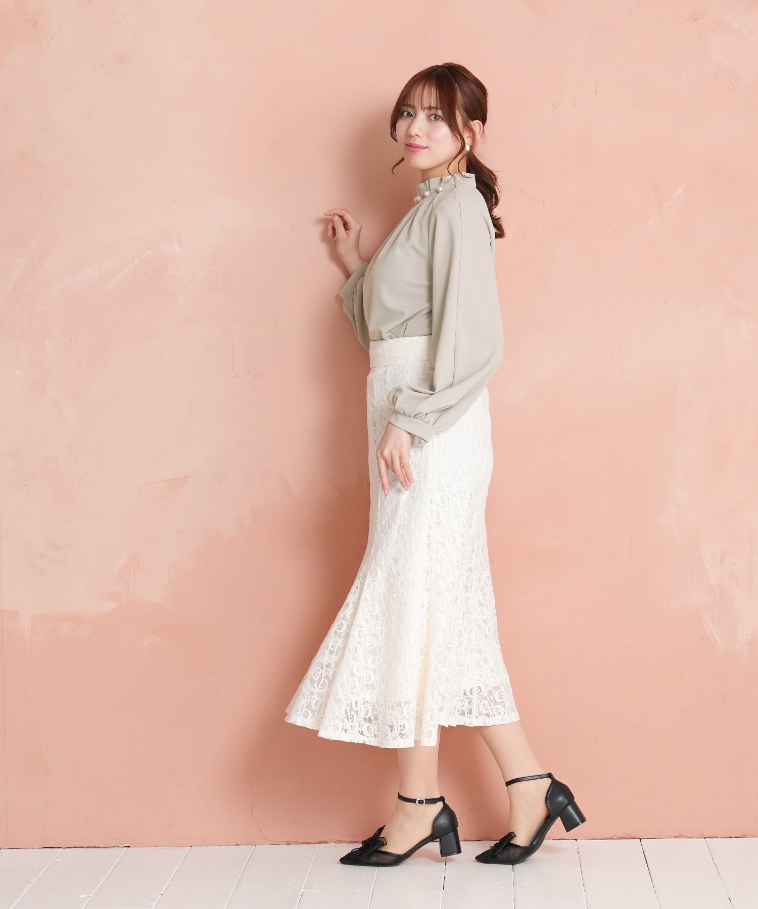 グレージュ model:164cm 着用サイズ:M