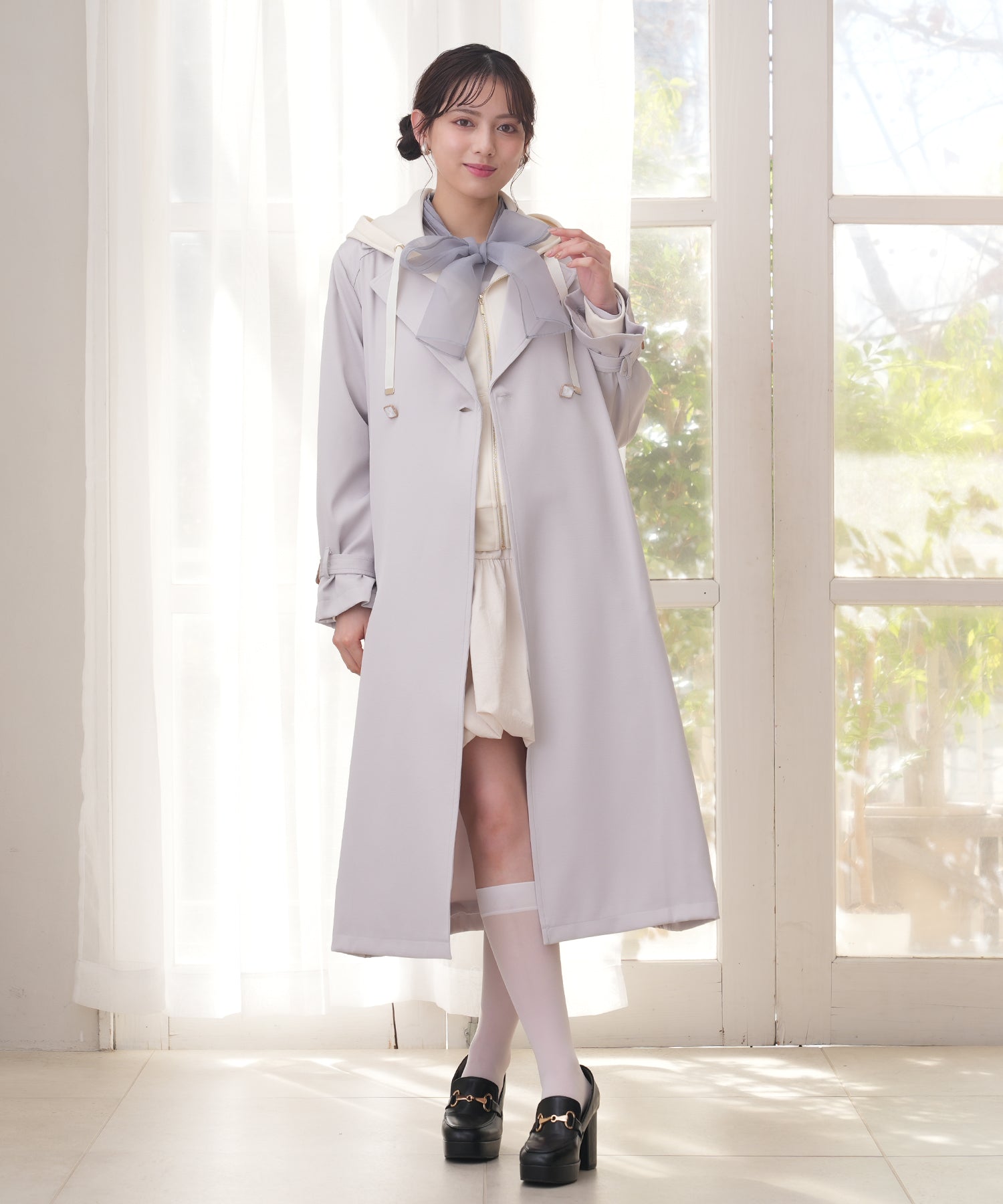 ラベンダー model:164 着用サイズ:M