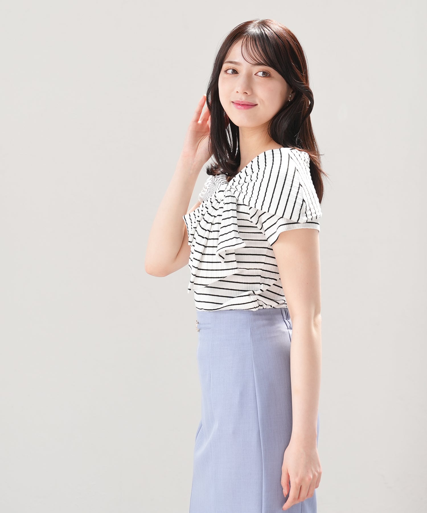 ホワイト×ブラック model:164cm 着用サイズ:M