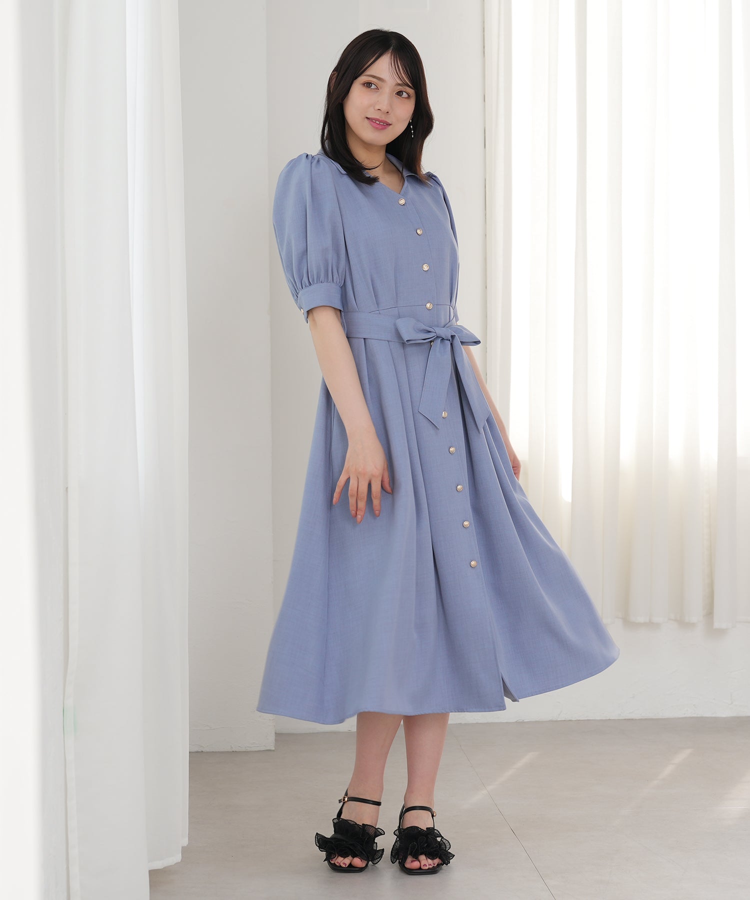 ブルー model:164 着用サイズ:M