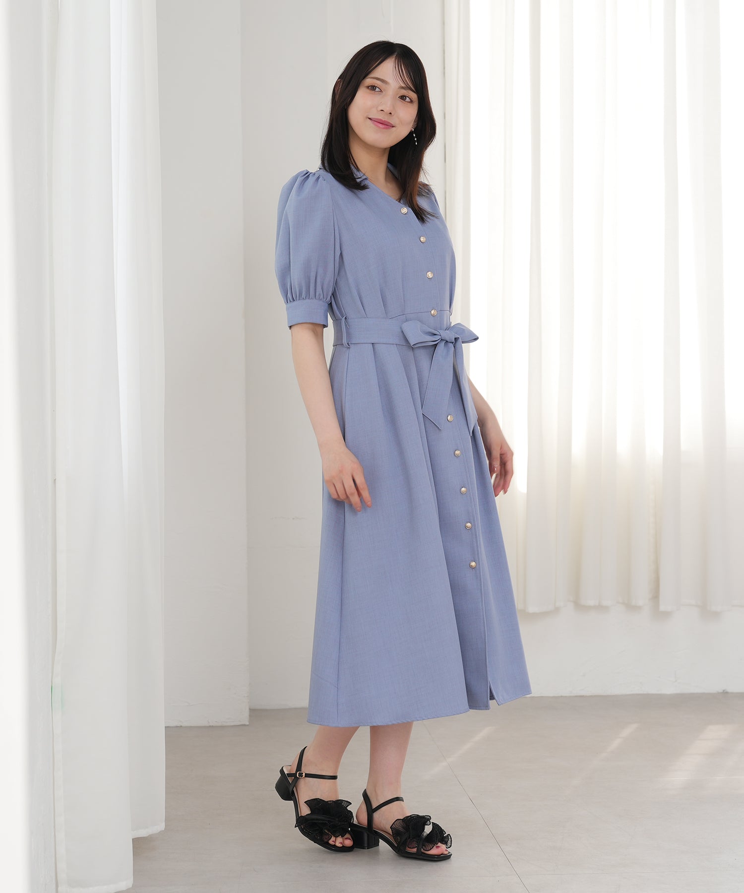 ブルー model:164 着用サイズ:M