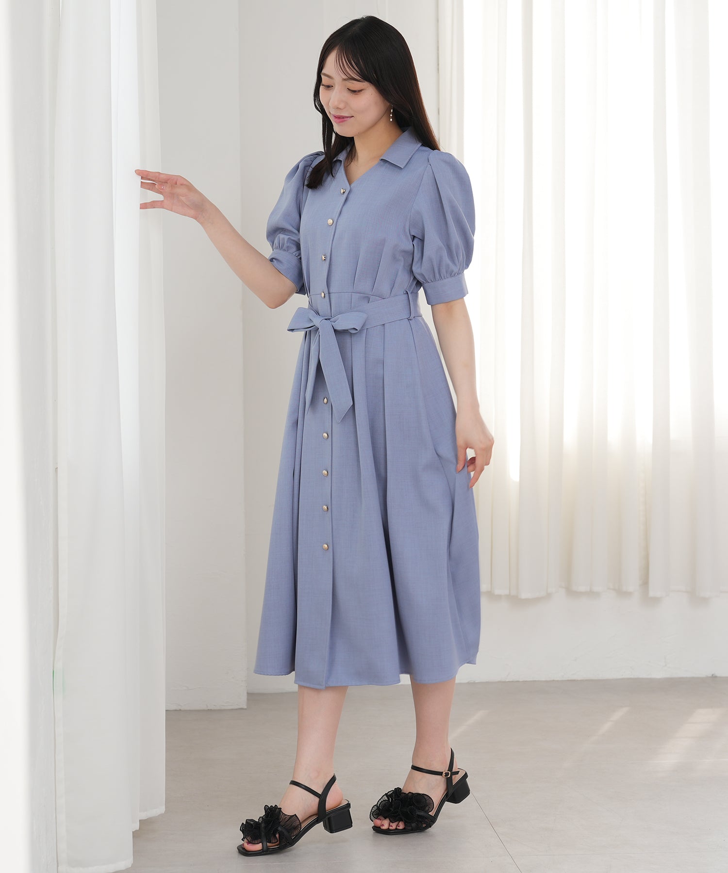 ブルー model:164 着用サイズ:M