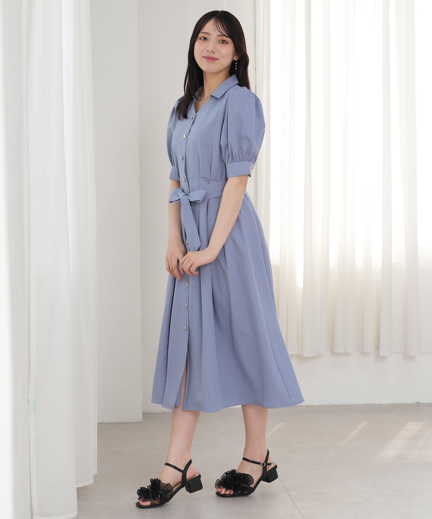 ブルー model:164 着用サイズ:M