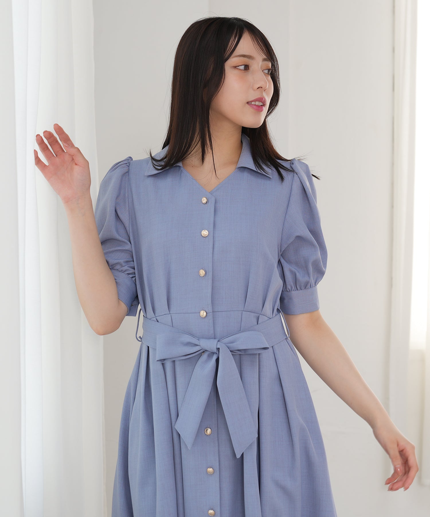 ブルー model:164 着用サイズ:M