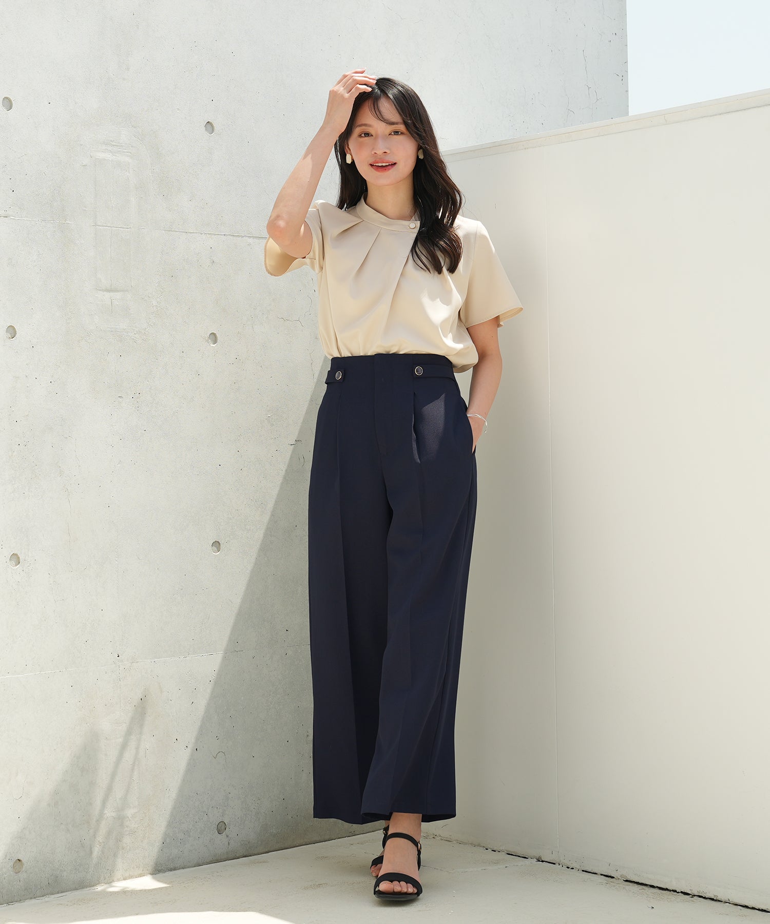 ネイビー model:165cm 着用サイズ:M