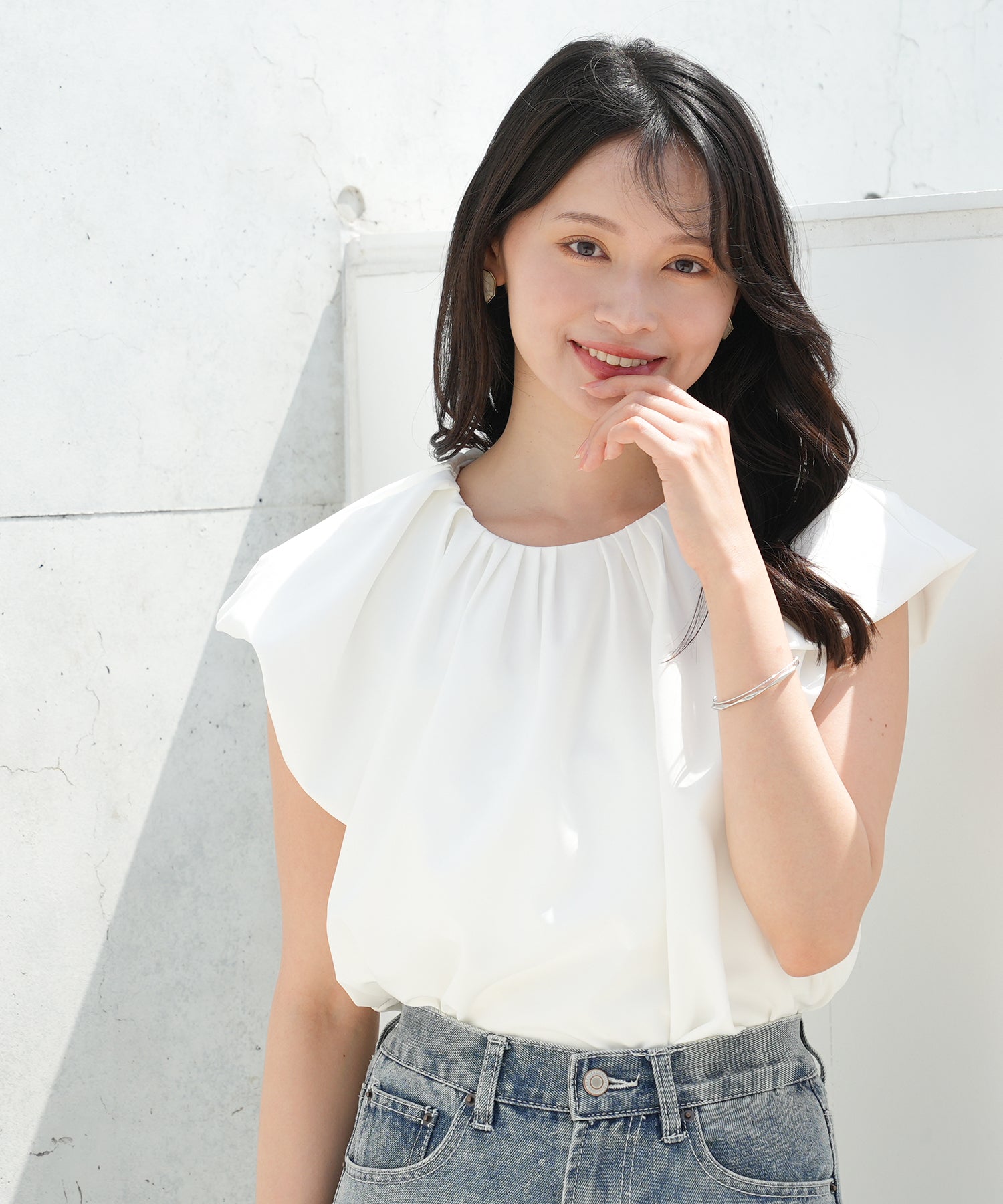 ホワイト model:165 着用サイズ:M