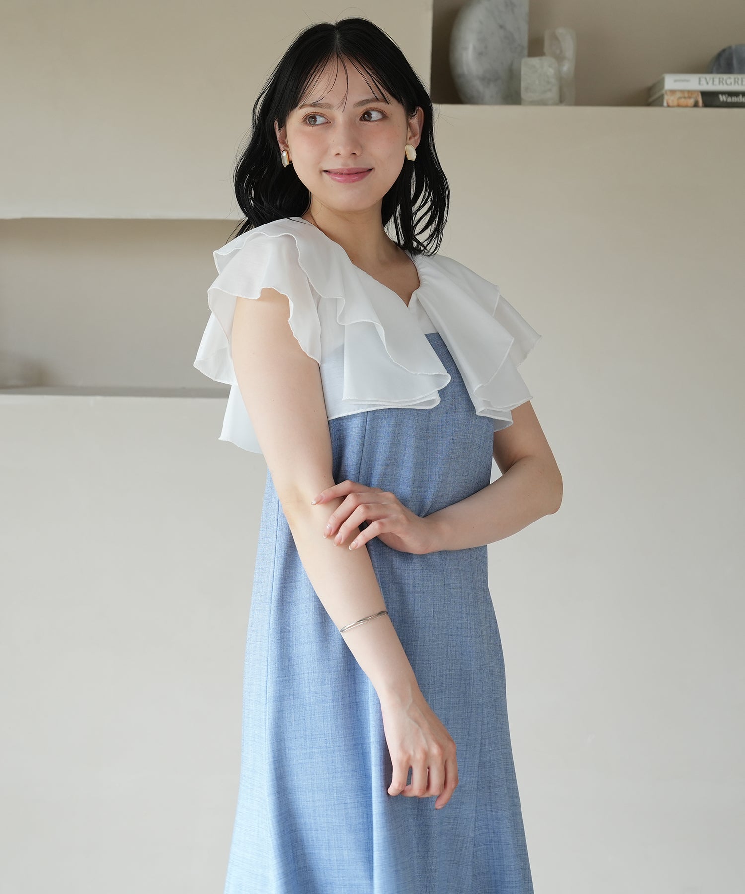 ブルー model:165cm 着用サイズ:M