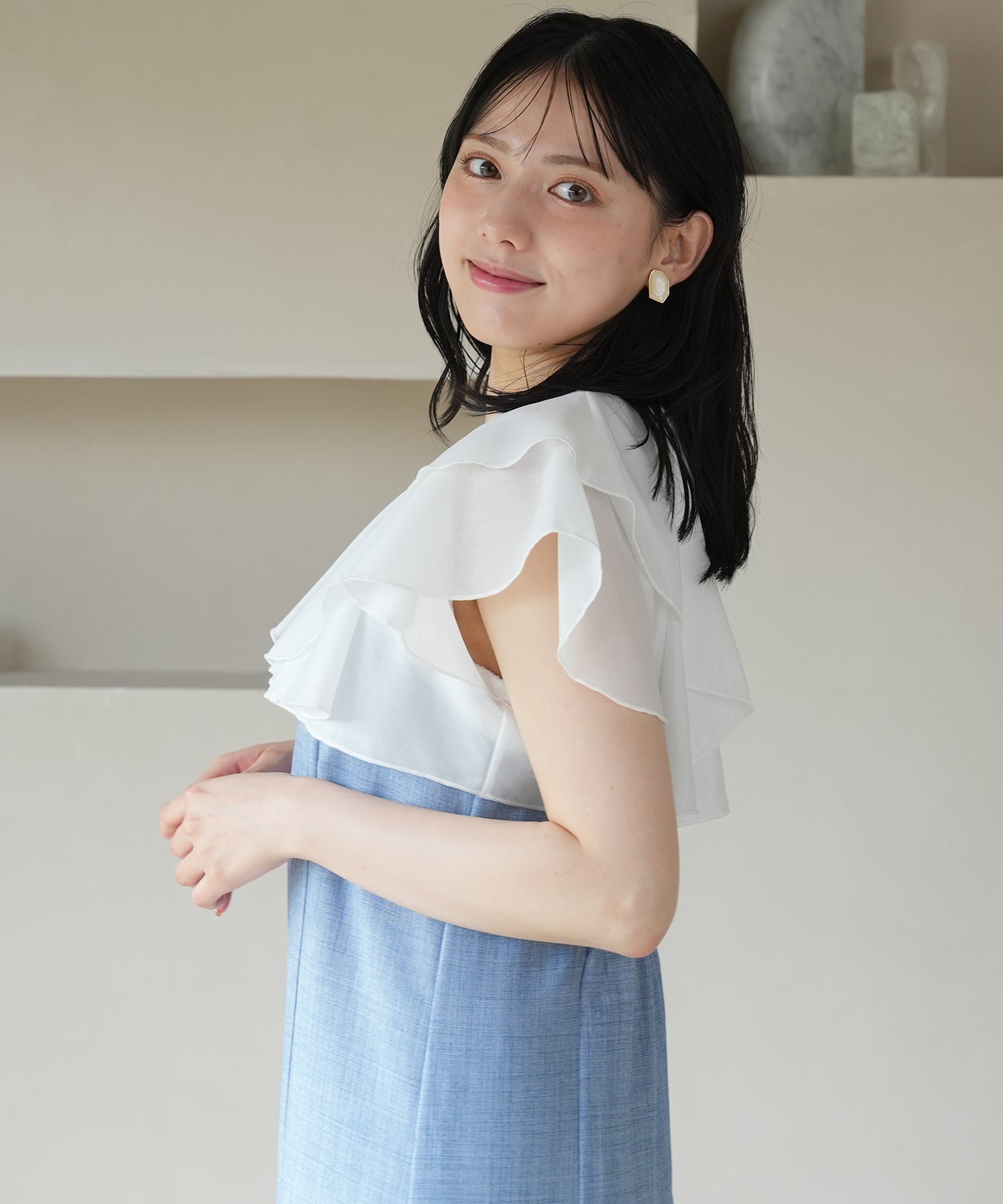 ブルー model:165cm 着用サイズ:M