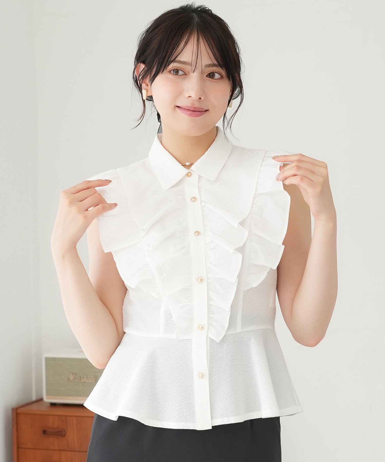 ホワイト model:164 着用サイズ:M