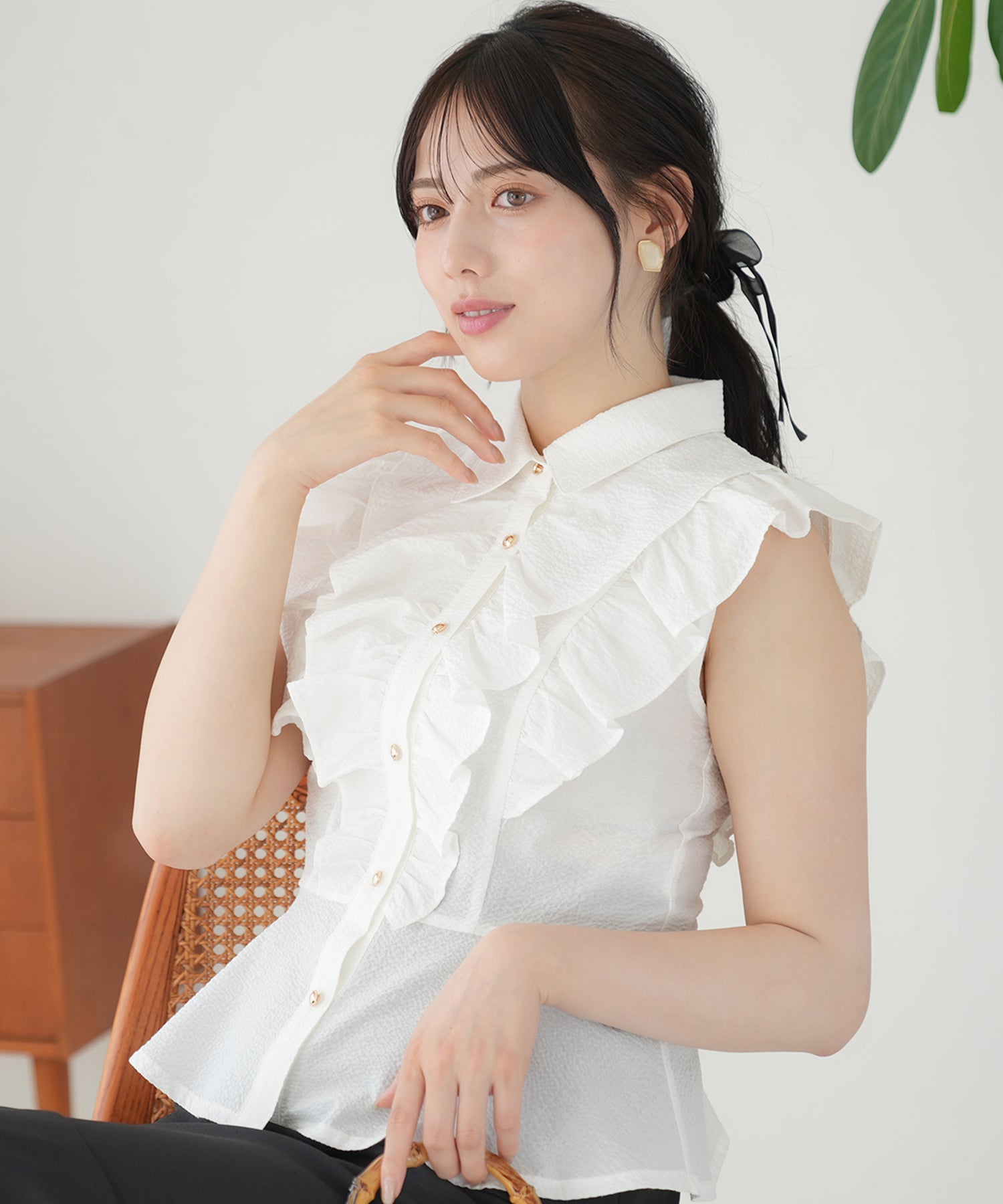 ホワイト model:164 着用サイズ:M