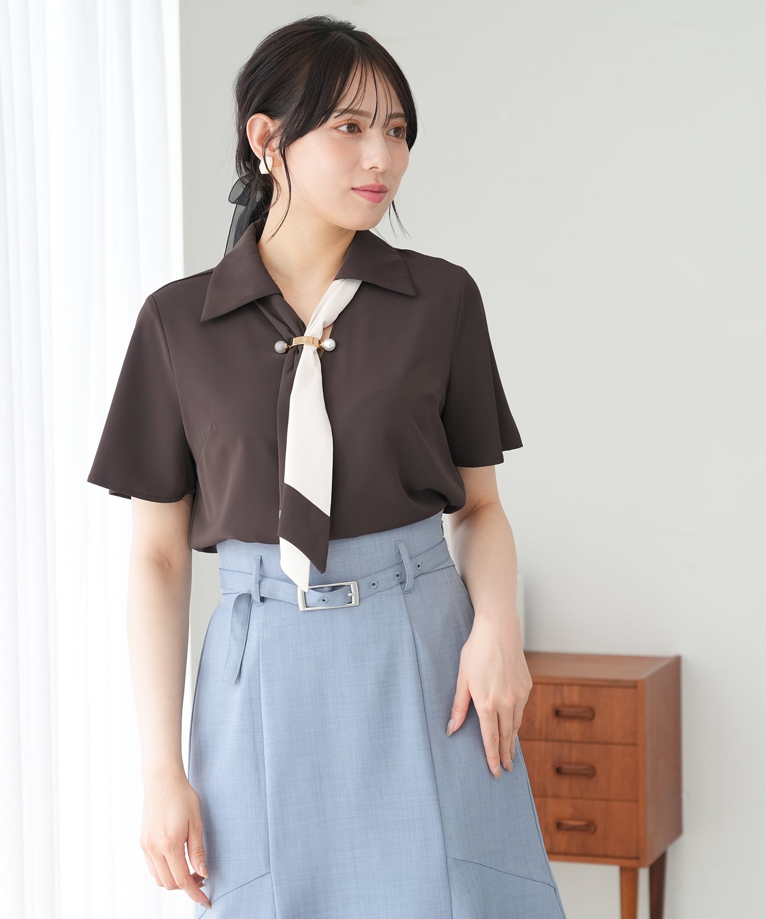 ブラウン model:164 着用サイズ:M