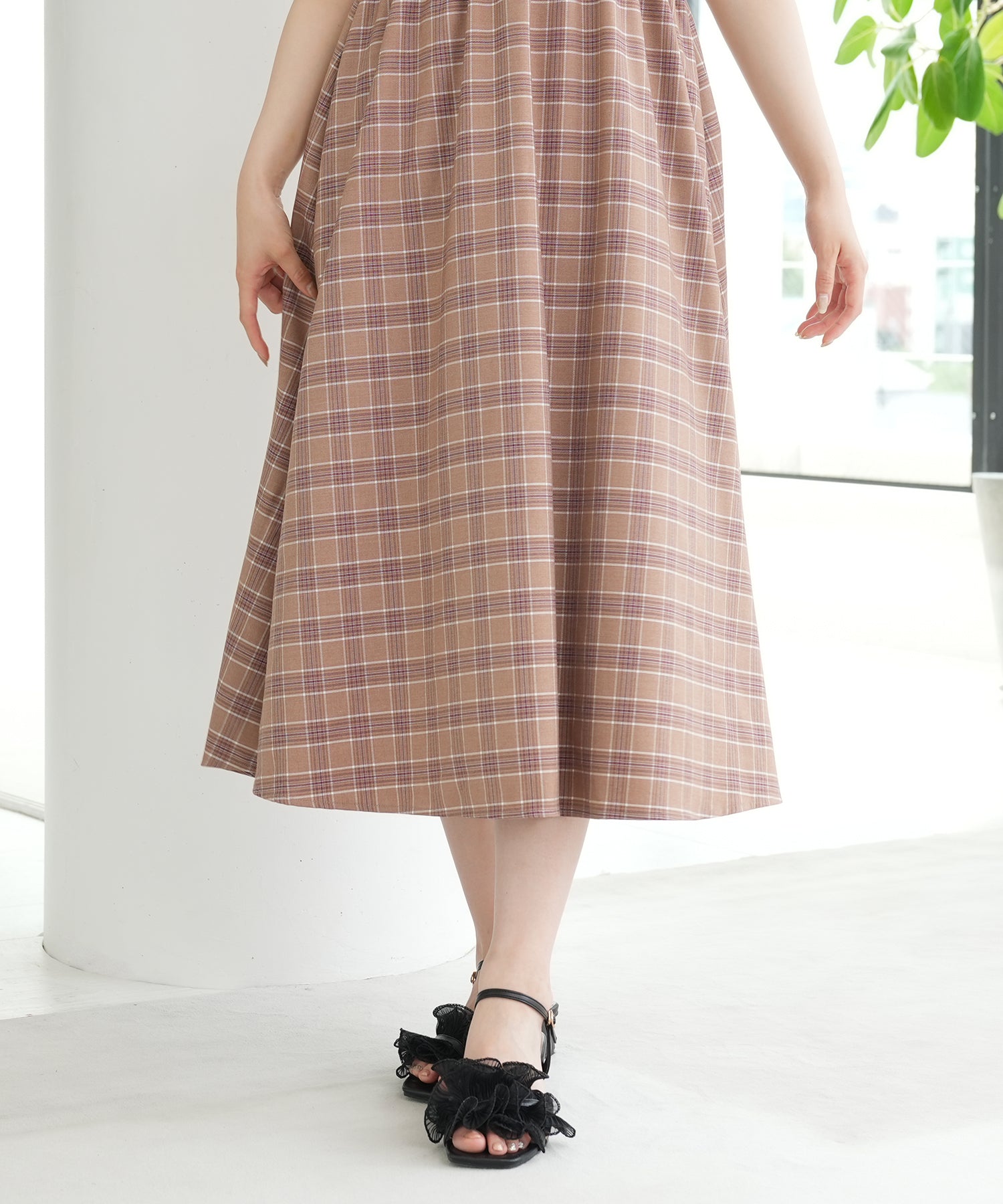 ブラウン model:164 着用サイズ:M