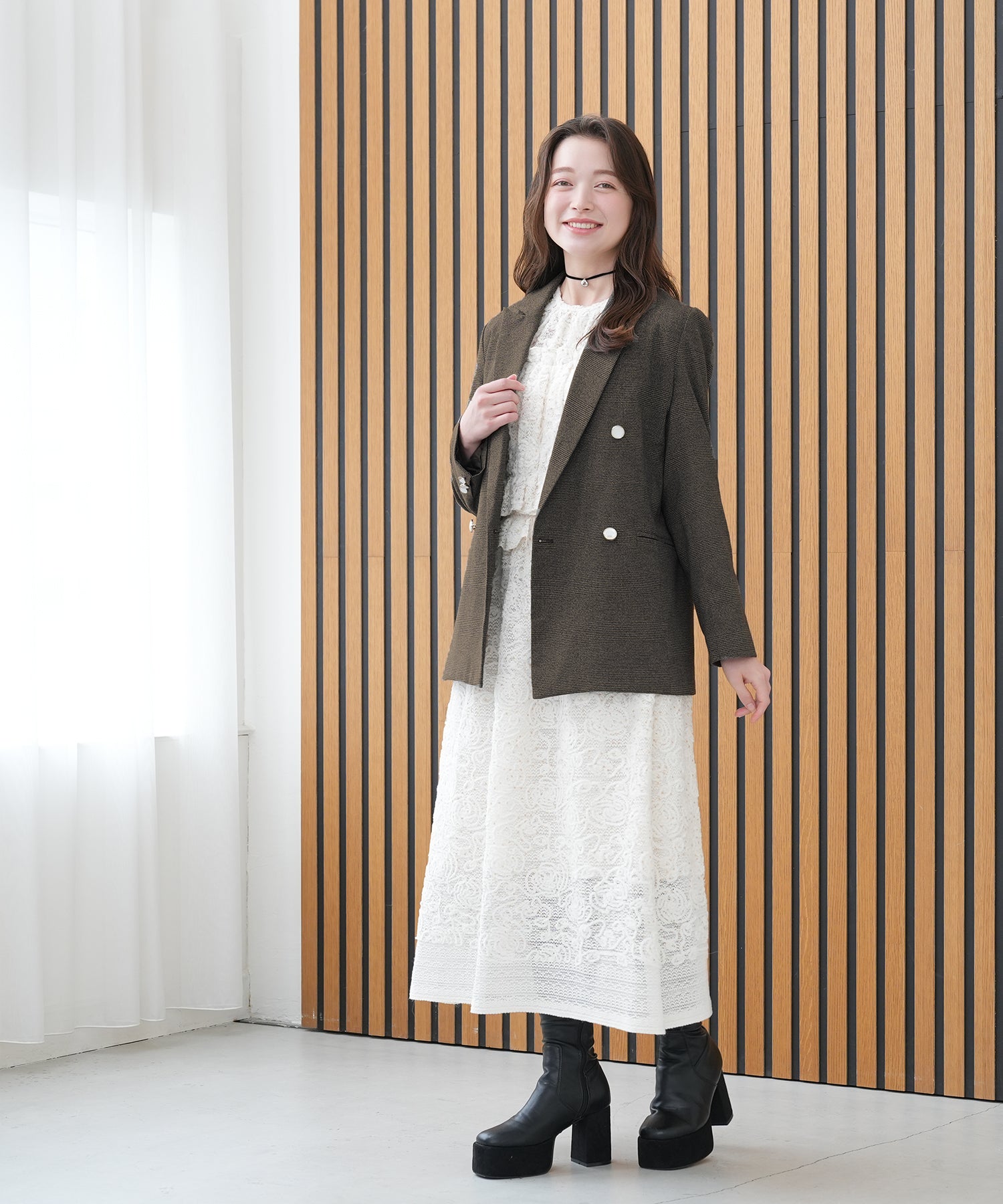 ブラウン model:162 着用サイズ:M