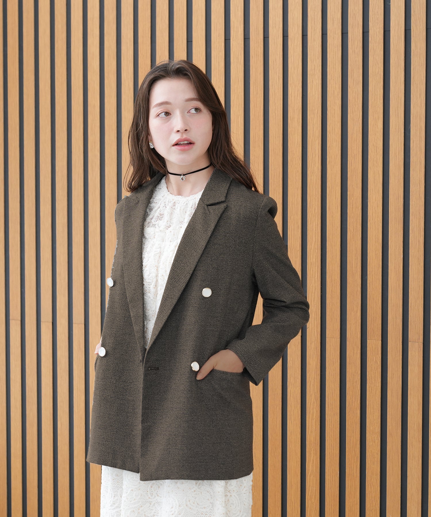 ブラウン model:162 着用サイズ:M