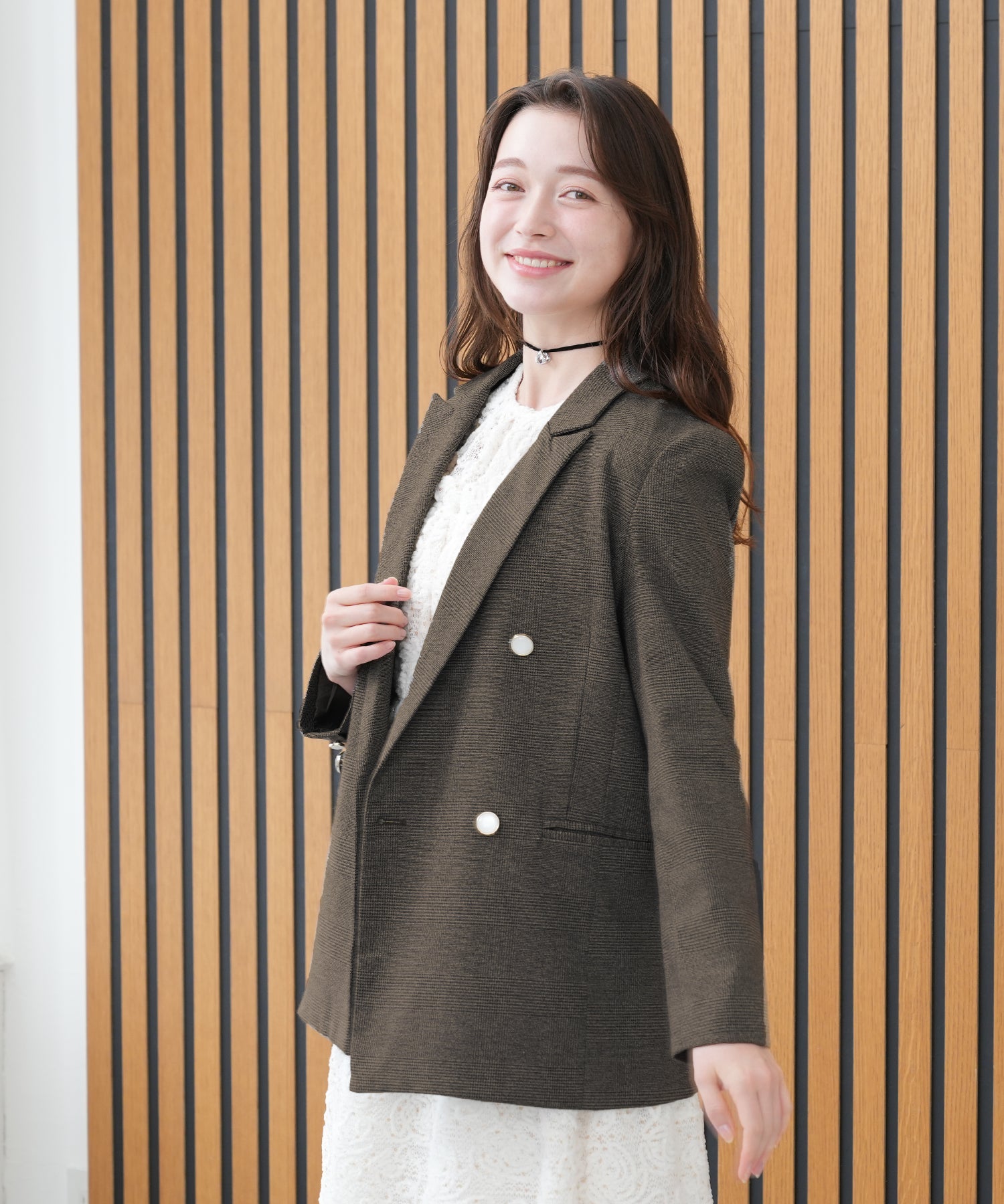 ブラウン model:162 着用サイズ:M