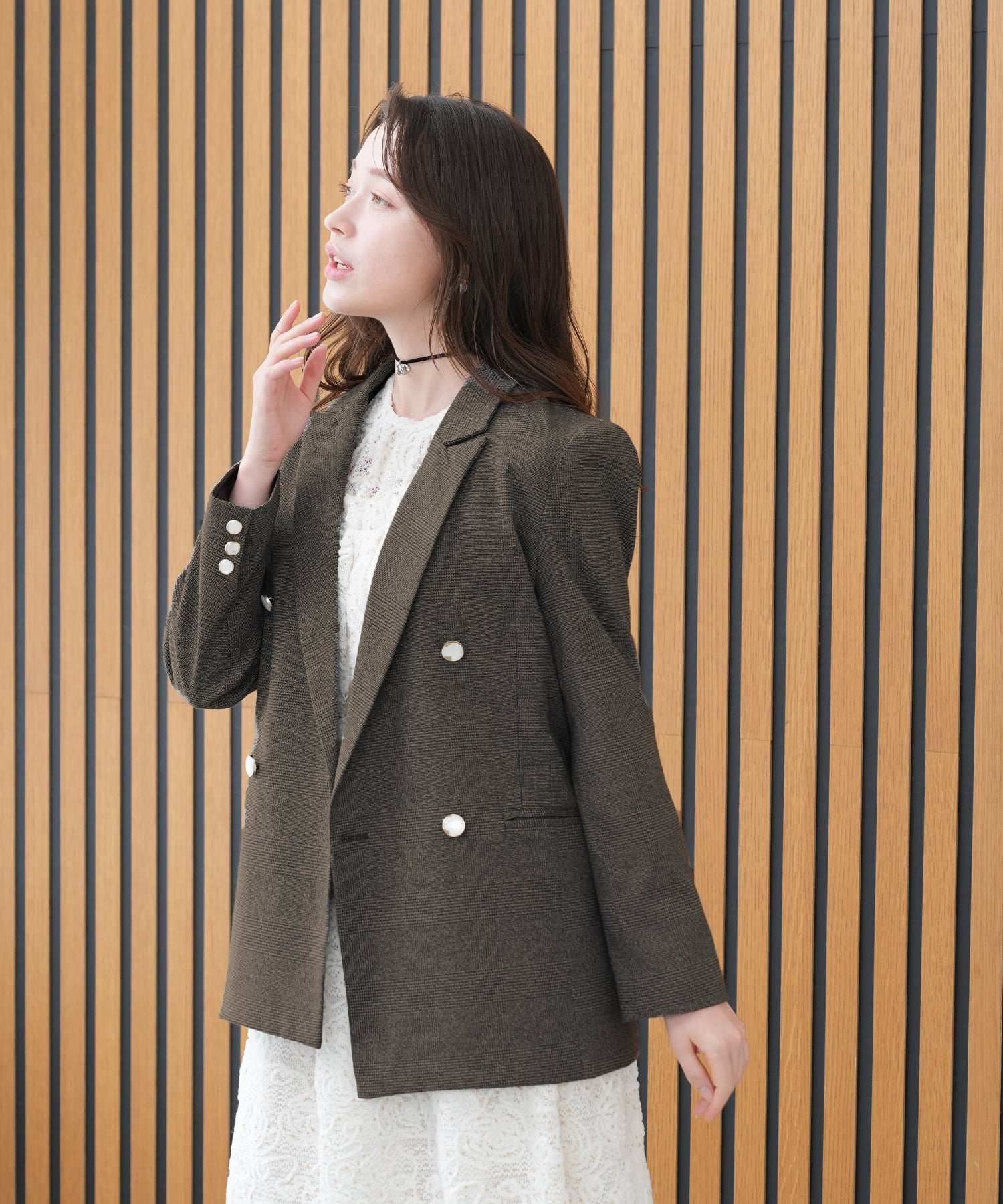 ブラウン model:162 着用サイズ:M