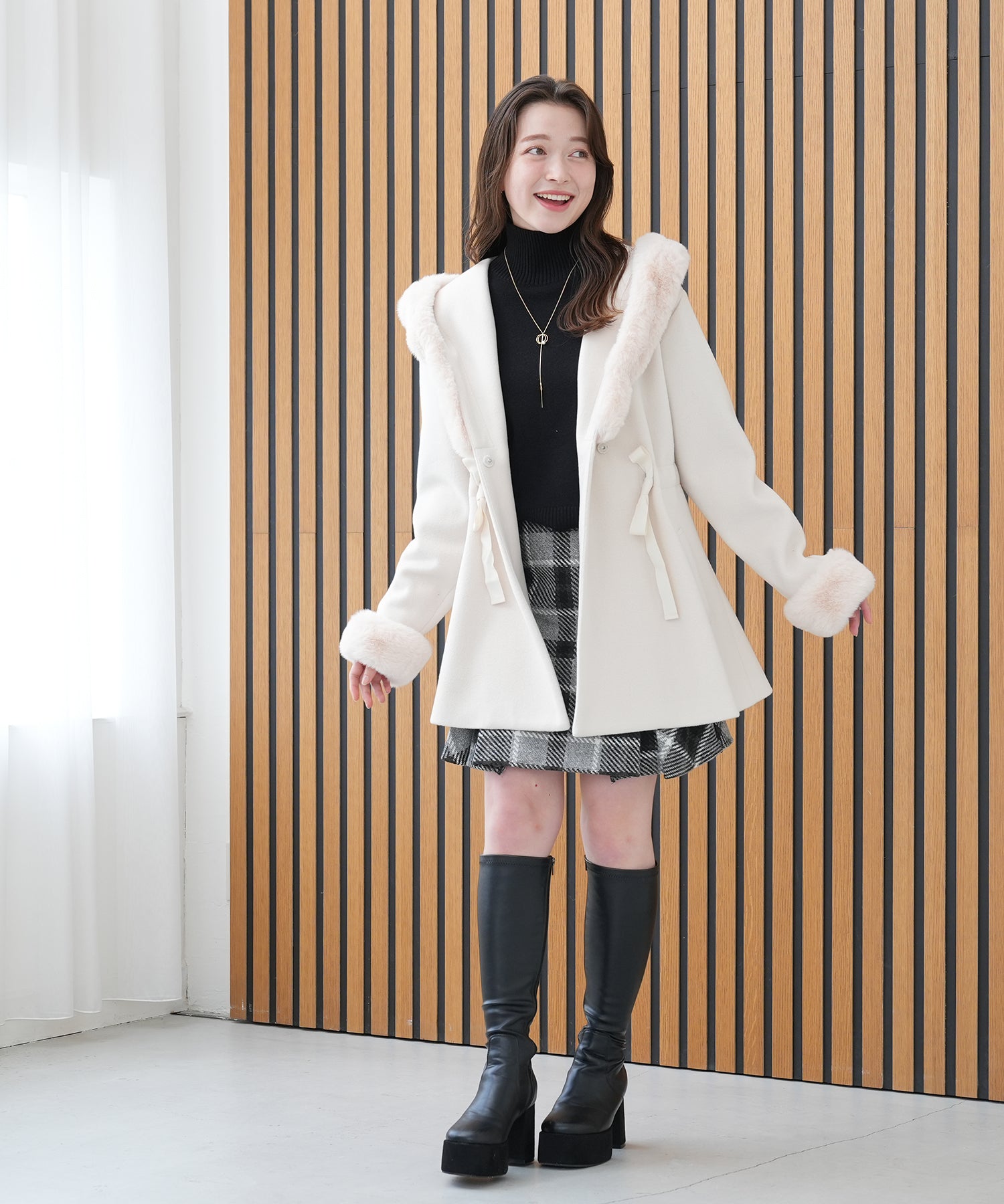 ホワイト model:162 着用サイズ:M