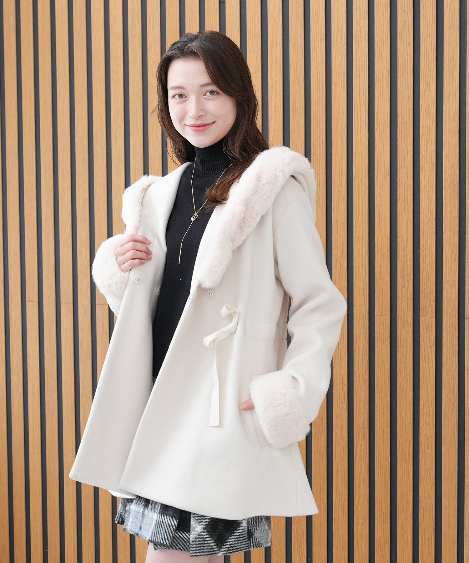 ホワイト model:162 着用サイズ:M