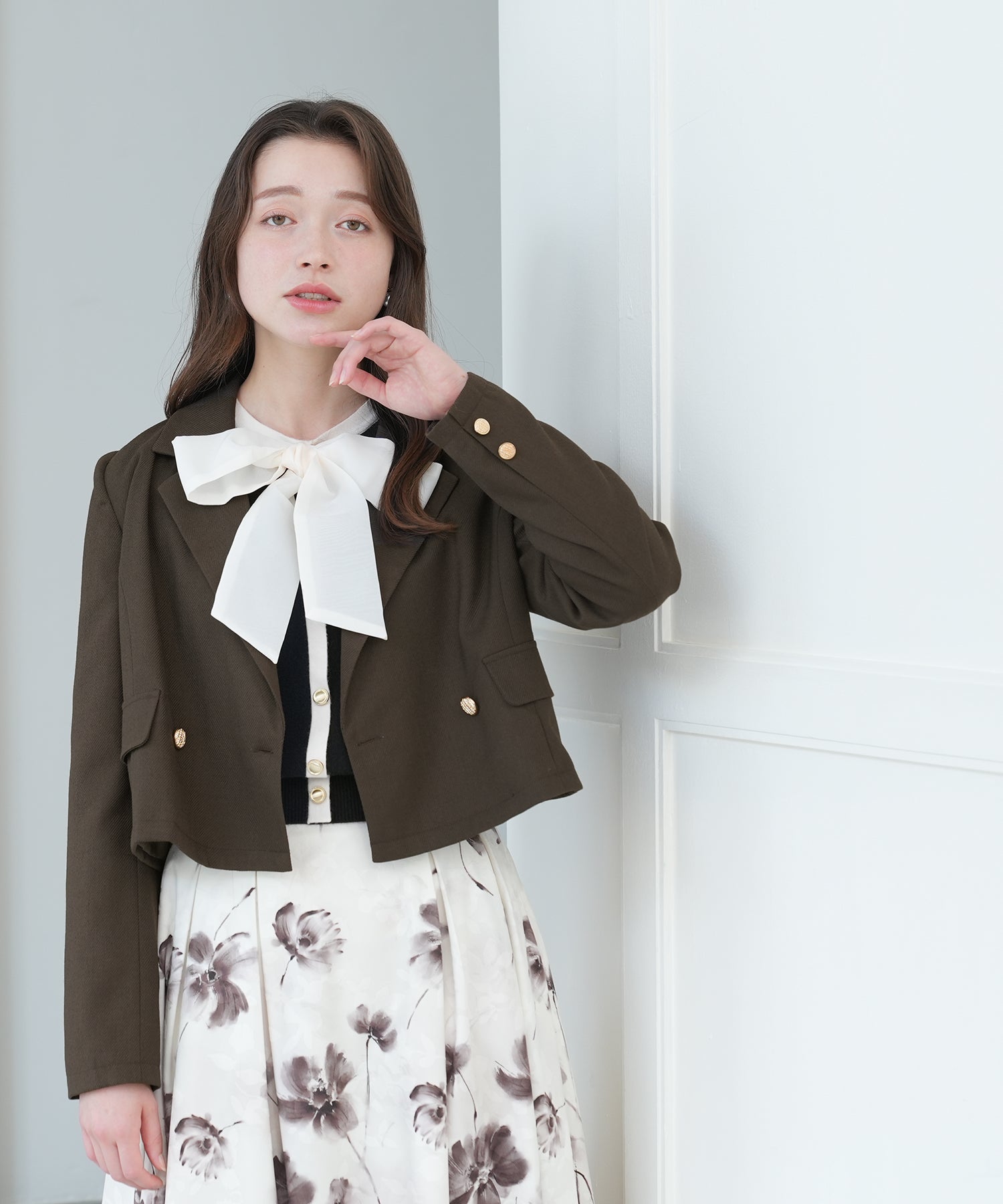 ブラウン model:162 着用サイズ:M